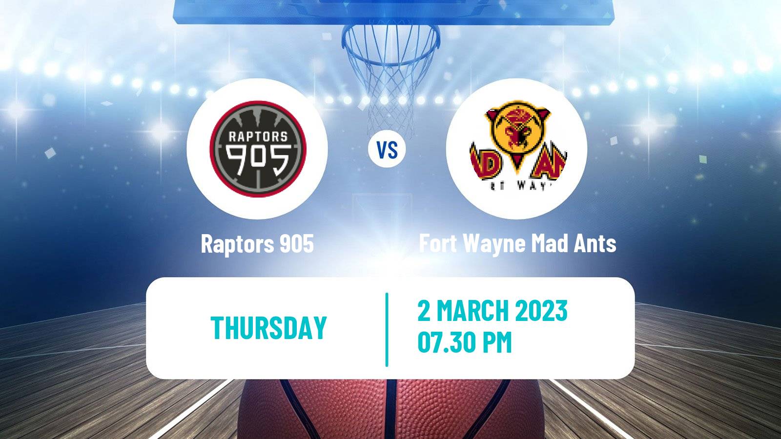 Basketball NBA G-League Raptors 905 - Fort Wayne Mad Ants