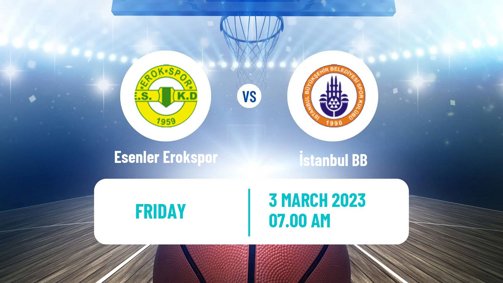 Basketball Turkish TB2L Esenler Erokspor - İstanbul BB