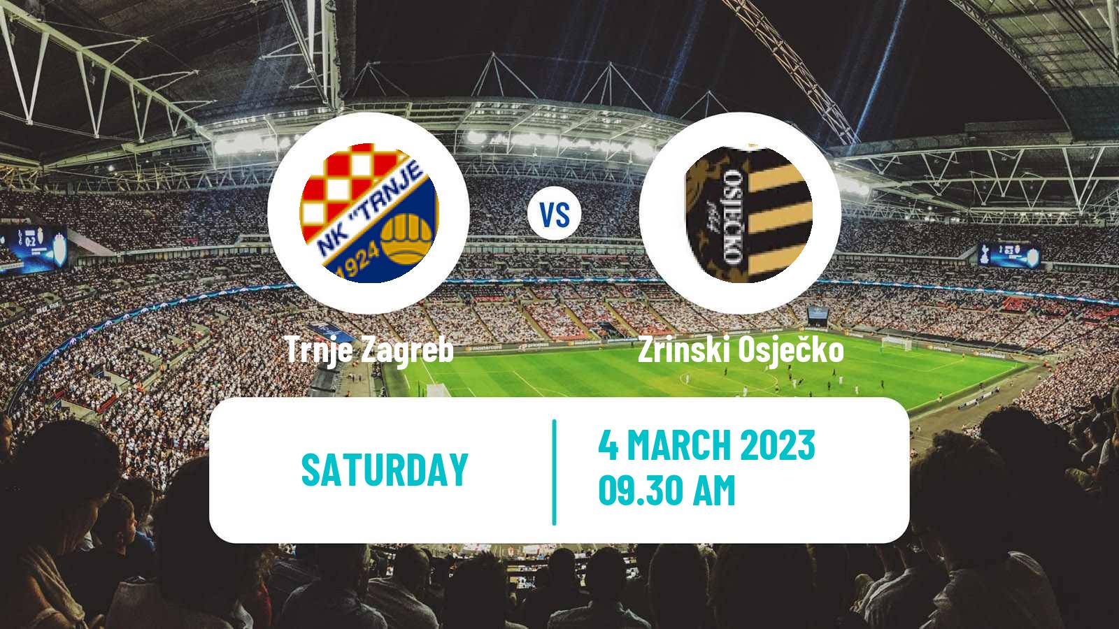 Soccer Croatian Druga NL Trnje Zagreb - Zrinski Osječko