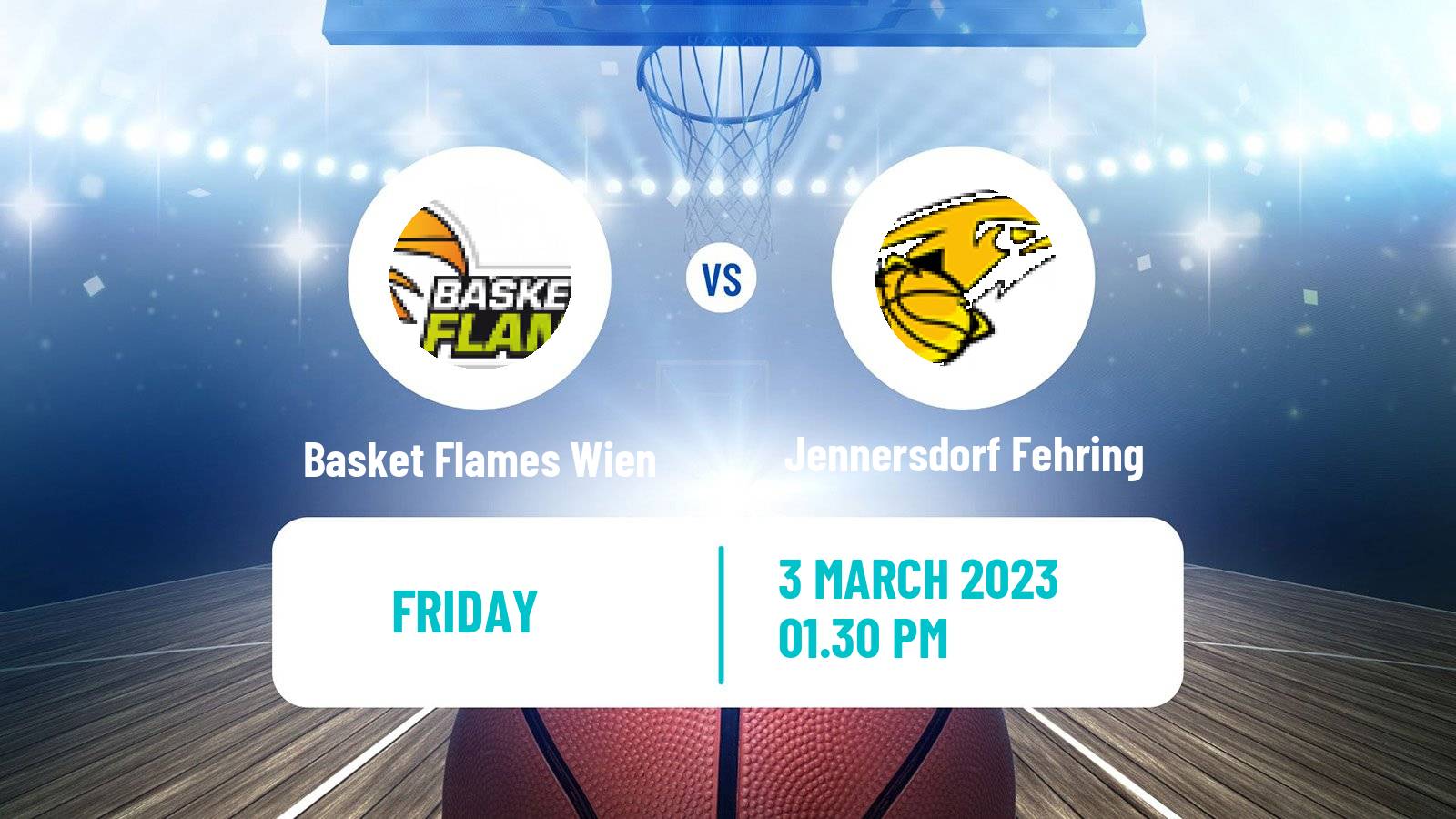 Basketball Austrian Zweite Liga Basketball Basket Flames Wien - Jennersdorf Fehring