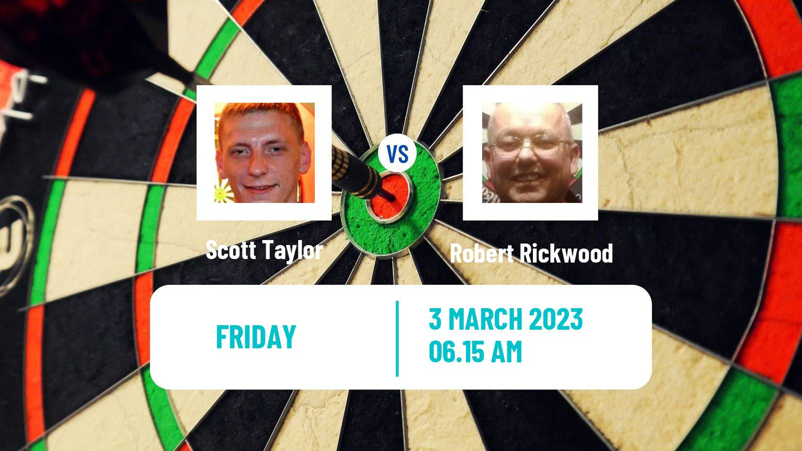 Darts Darts Scott Taylor - Robert Rickwood