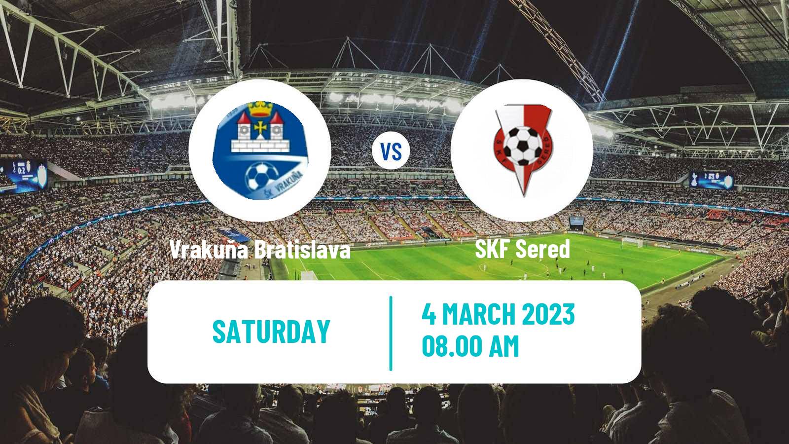 Soccer Slovak 3 Liga West Vrakuňa Bratislava - Sered