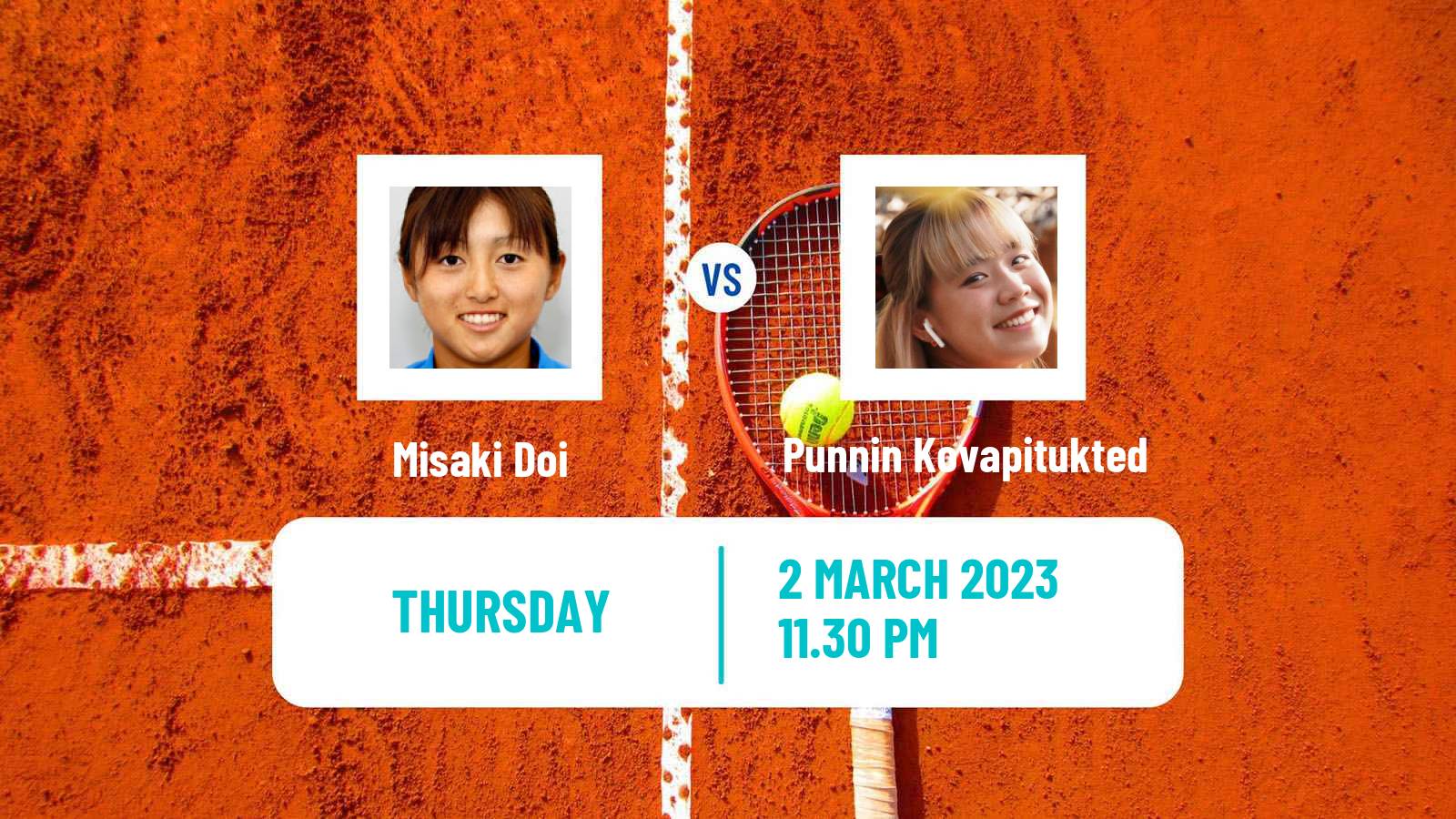 Tennis ITF Tournaments Misaki Doi - Punnin Kovapitukted