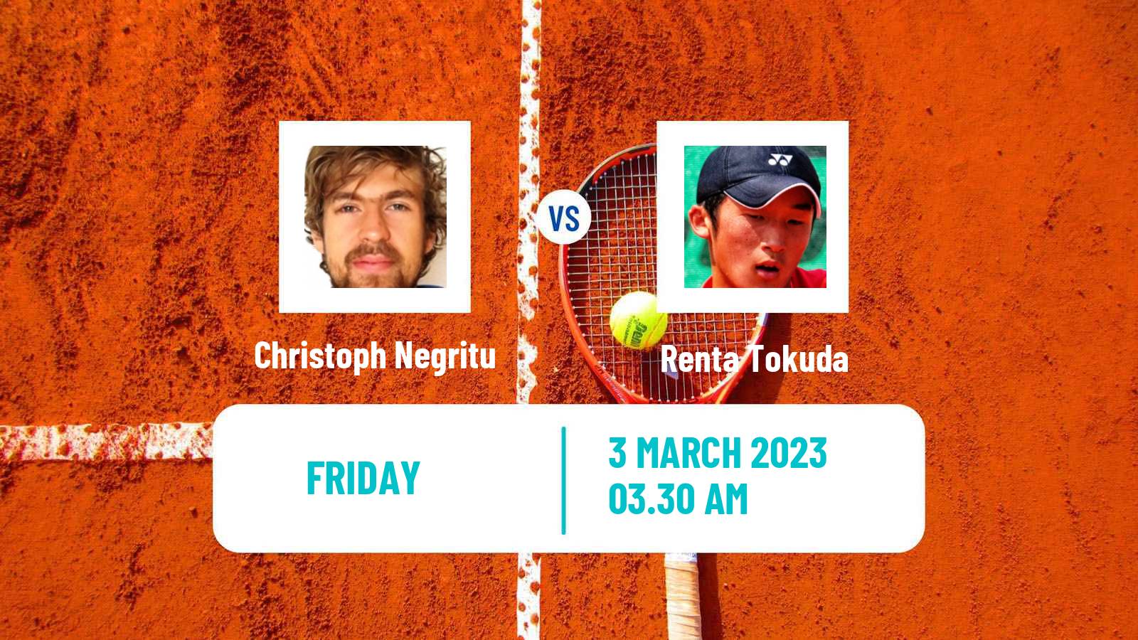 Tennis ITF Tournaments Christoph Negritu - Renta Tokuda