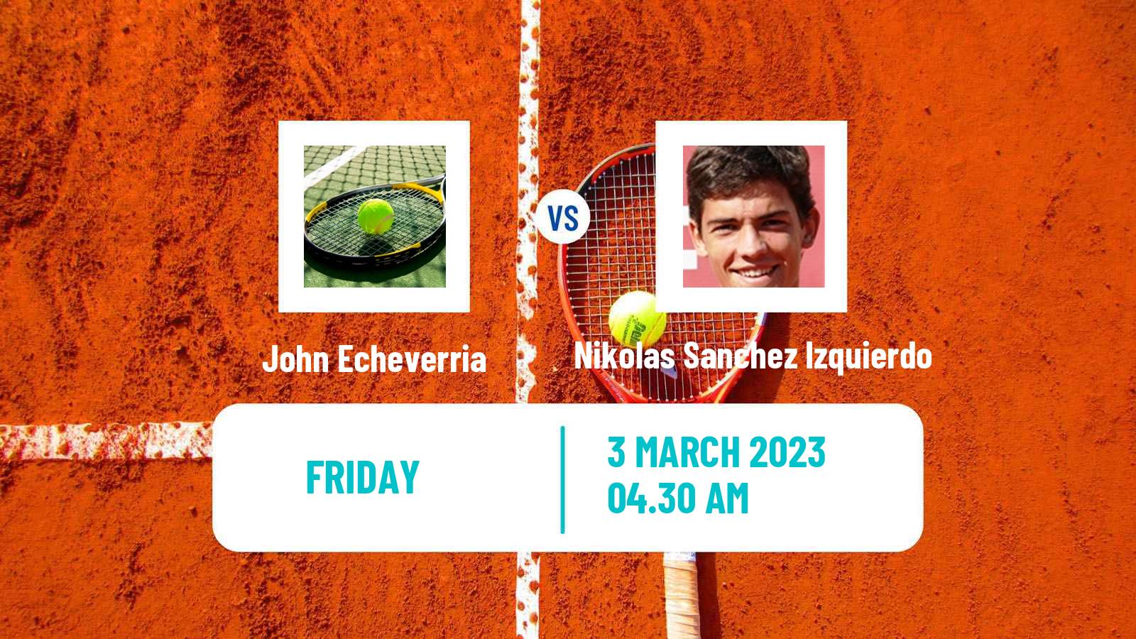 Tennis ITF Tournaments John Echeverria - Nikolas Sanchez Izquierdo