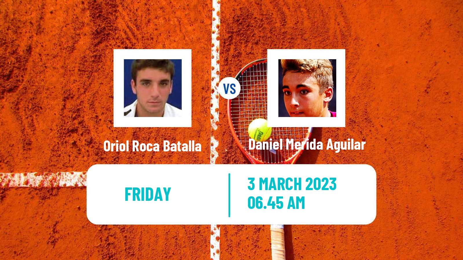 Tennis ITF Tournaments Oriol Roca Batalla - Daniel Merida Aguilar