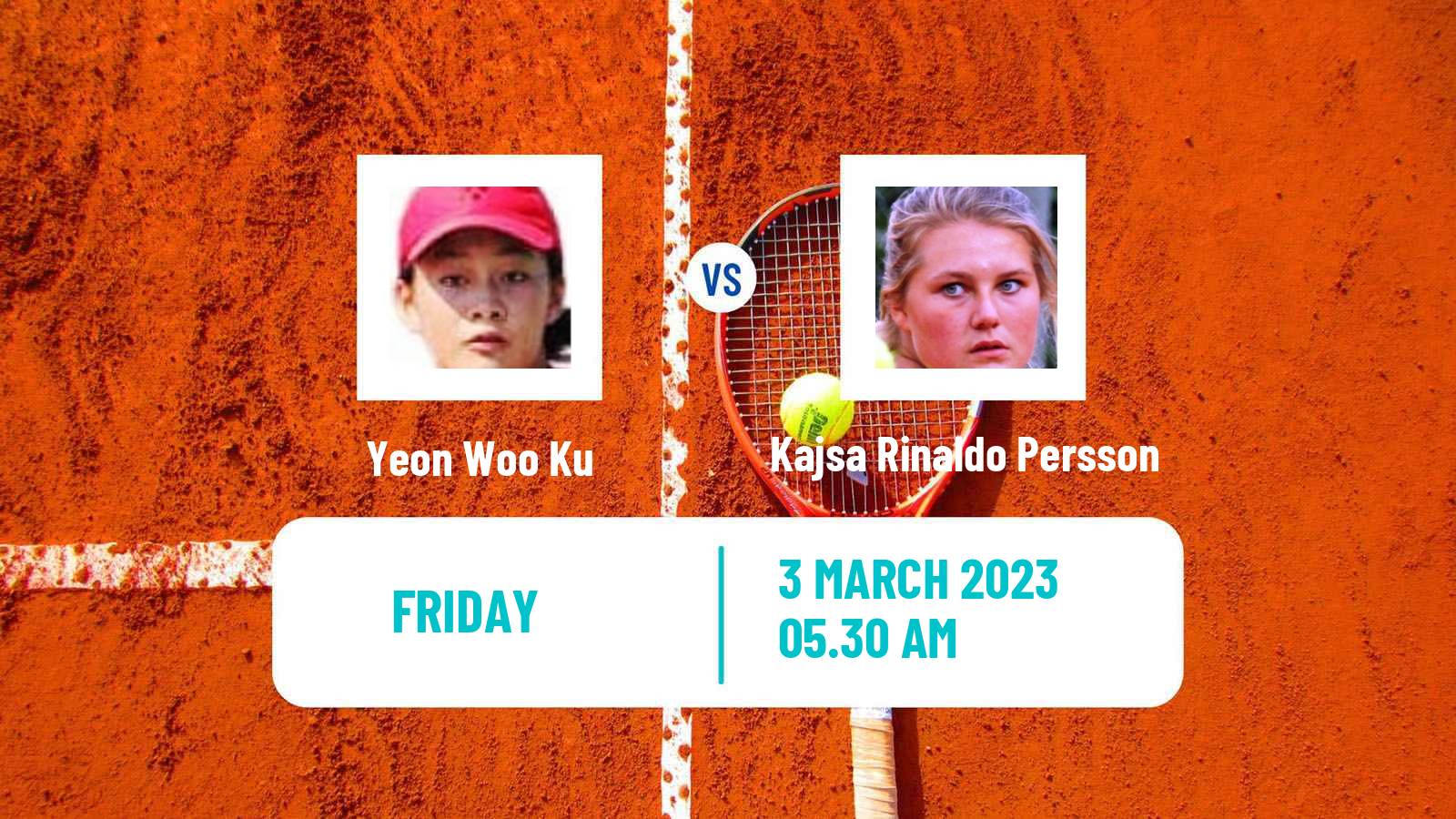 Tennis ITF Tournaments Yeon Woo Ku - Kajsa Rinaldo Persson