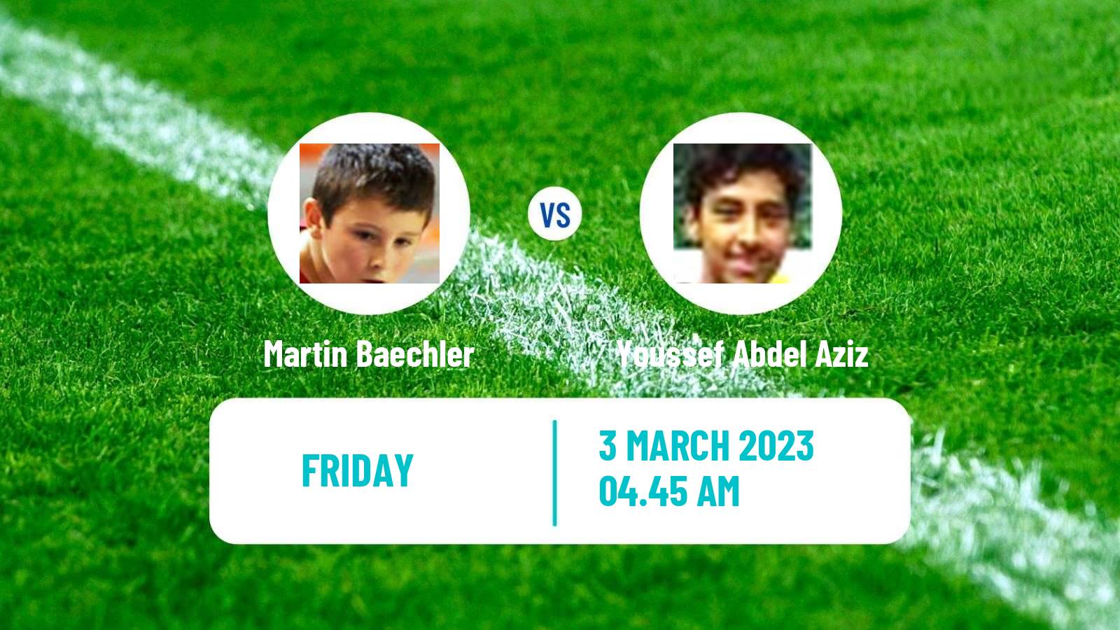 Table tennis Table Tennis Martin Baechler - Youssef Abdel Aziz
