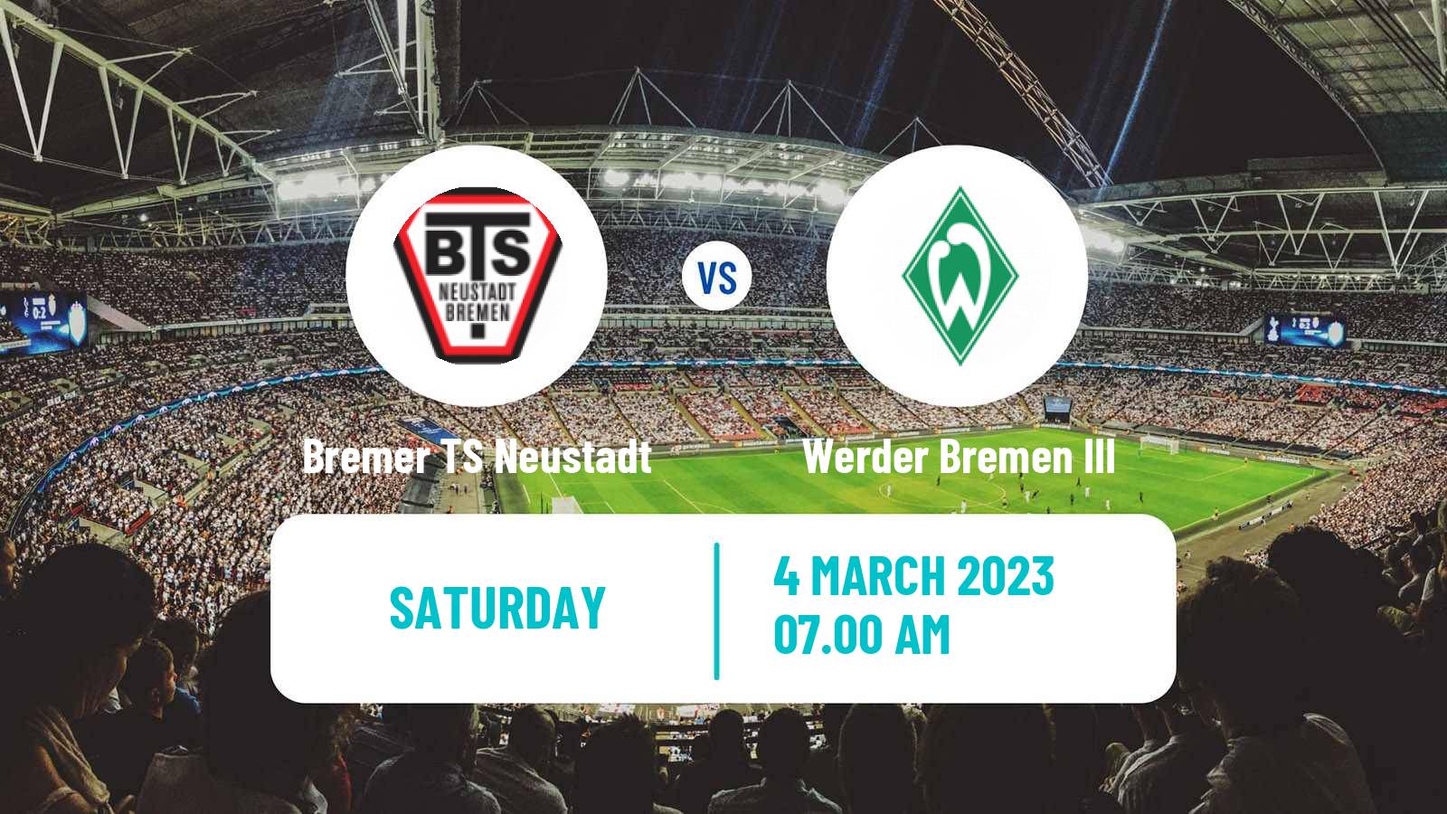 Soccer German Oberliga Bremen Bremer TS Neustadt - Werder Bremen III