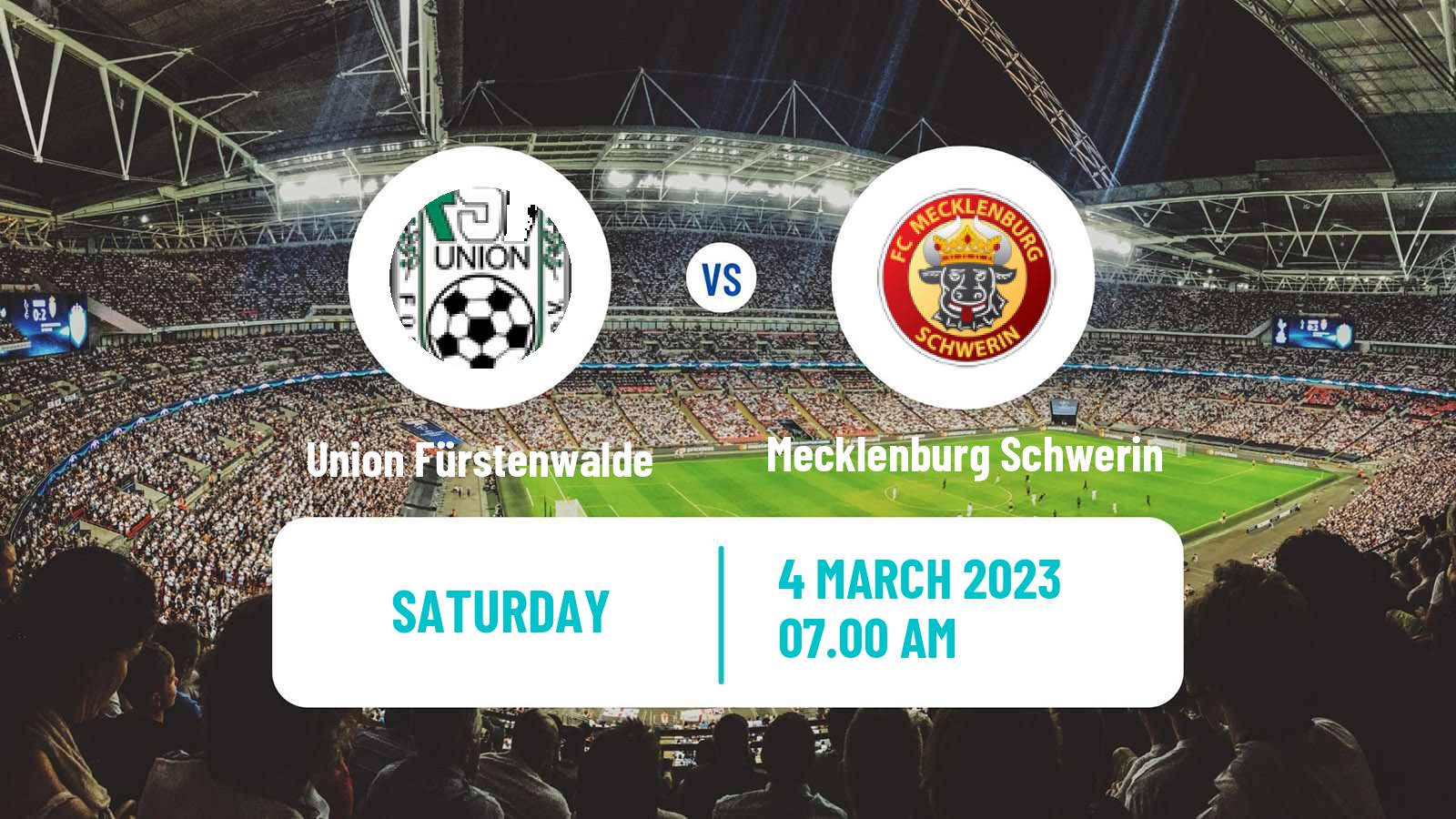 Soccer German Oberliga NOFV-Nord Union Fürstenwalde - Mecklenburg Schwerin