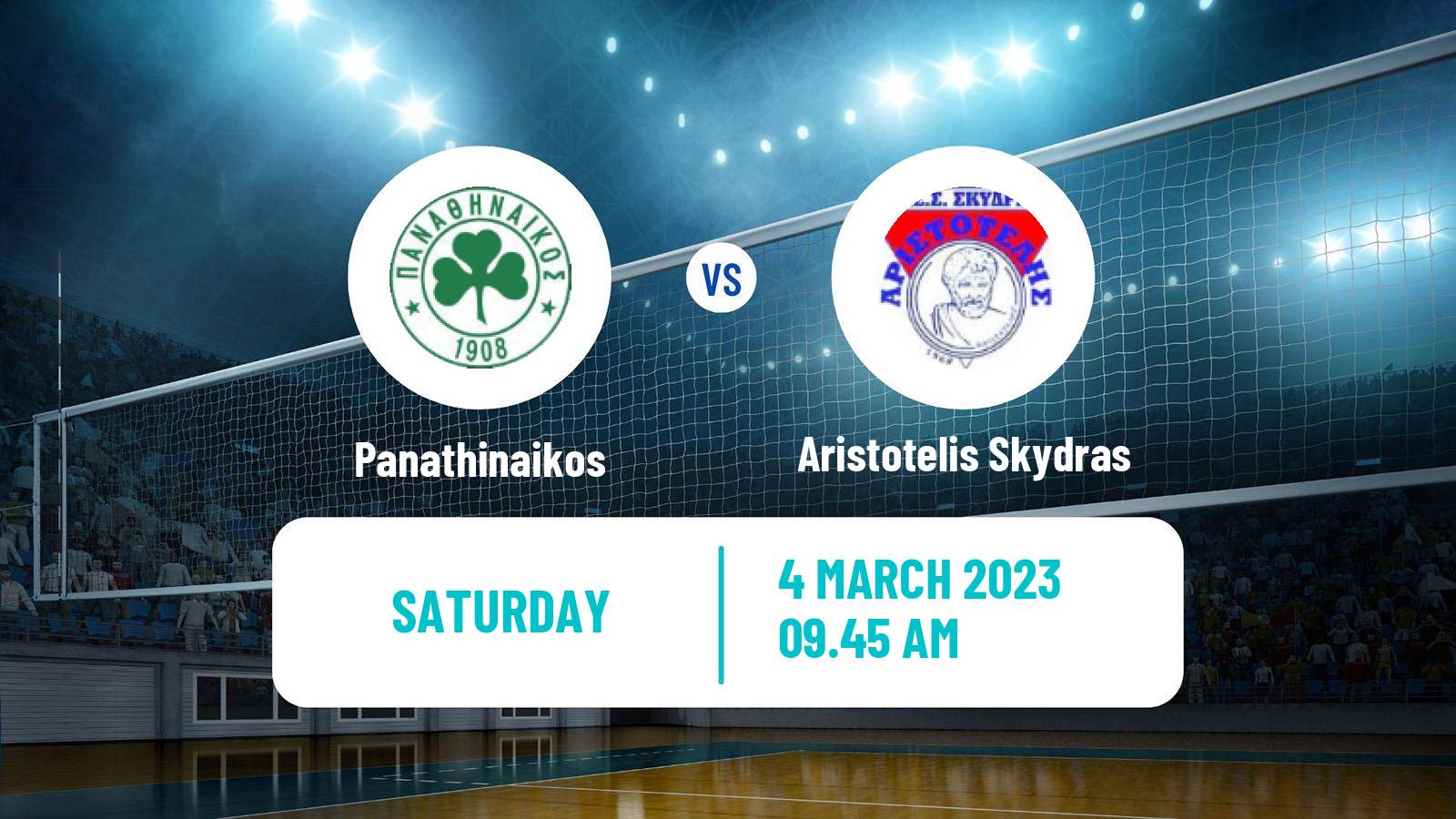 Volleyball Greek A1 Ethniki Volleyball Panathinaikos - Aristotelis Skydras