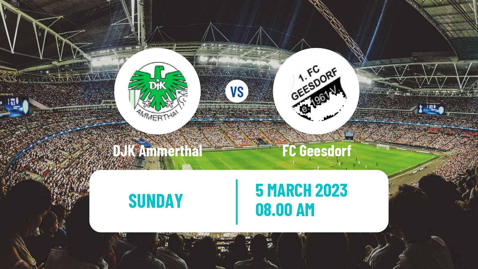 Soccer German Oberliga Bayern Nord DJK Ammerthal - Geesdorf