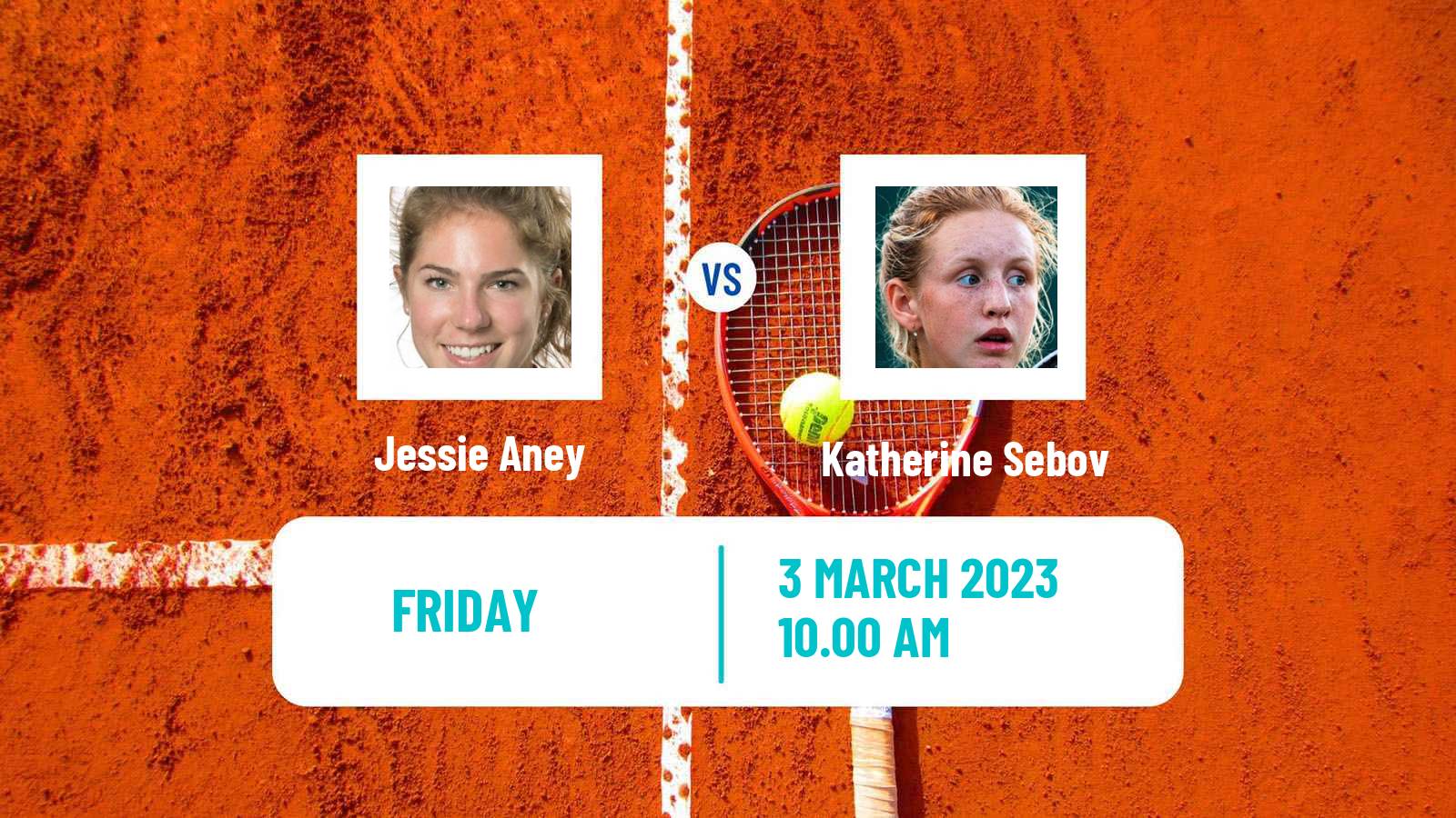 Tennis ITF Tournaments Jessie Aney - Katherine Sebov