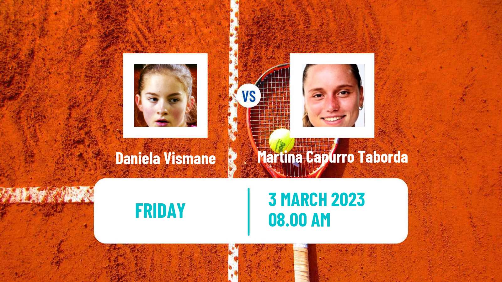 Tennis ITF Tournaments Daniela Vismane - Martina Capurro Taborda
