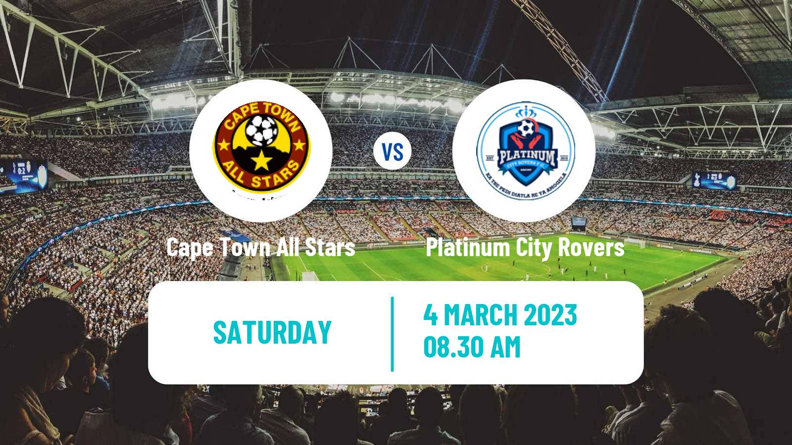 Soccer South African First Division Cape Town All Stars - Platinum City Rovers