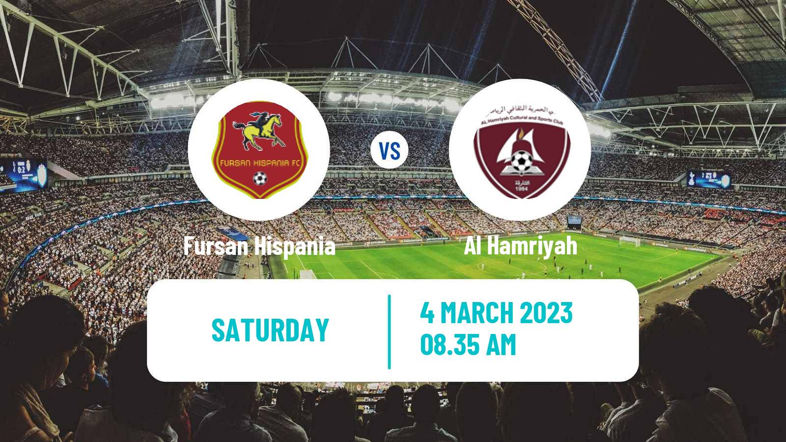 Soccer UAE Division 1 Fursan Hispania - Al Hamriyah