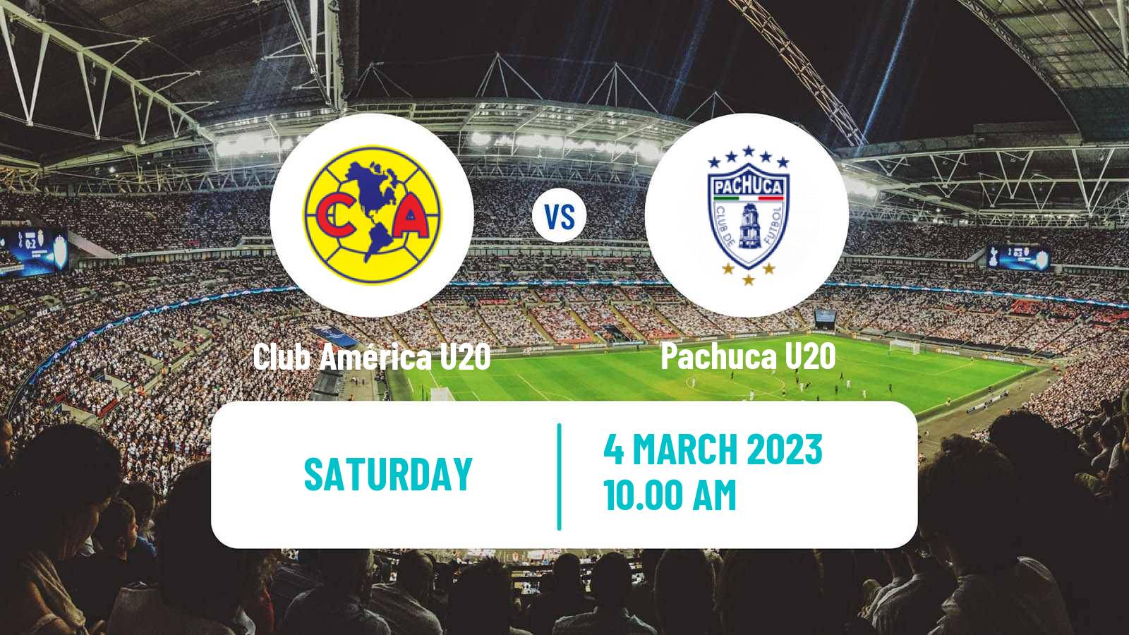 Soccer Mexican Liga MX U20 Club América U20 - Pachuca U20