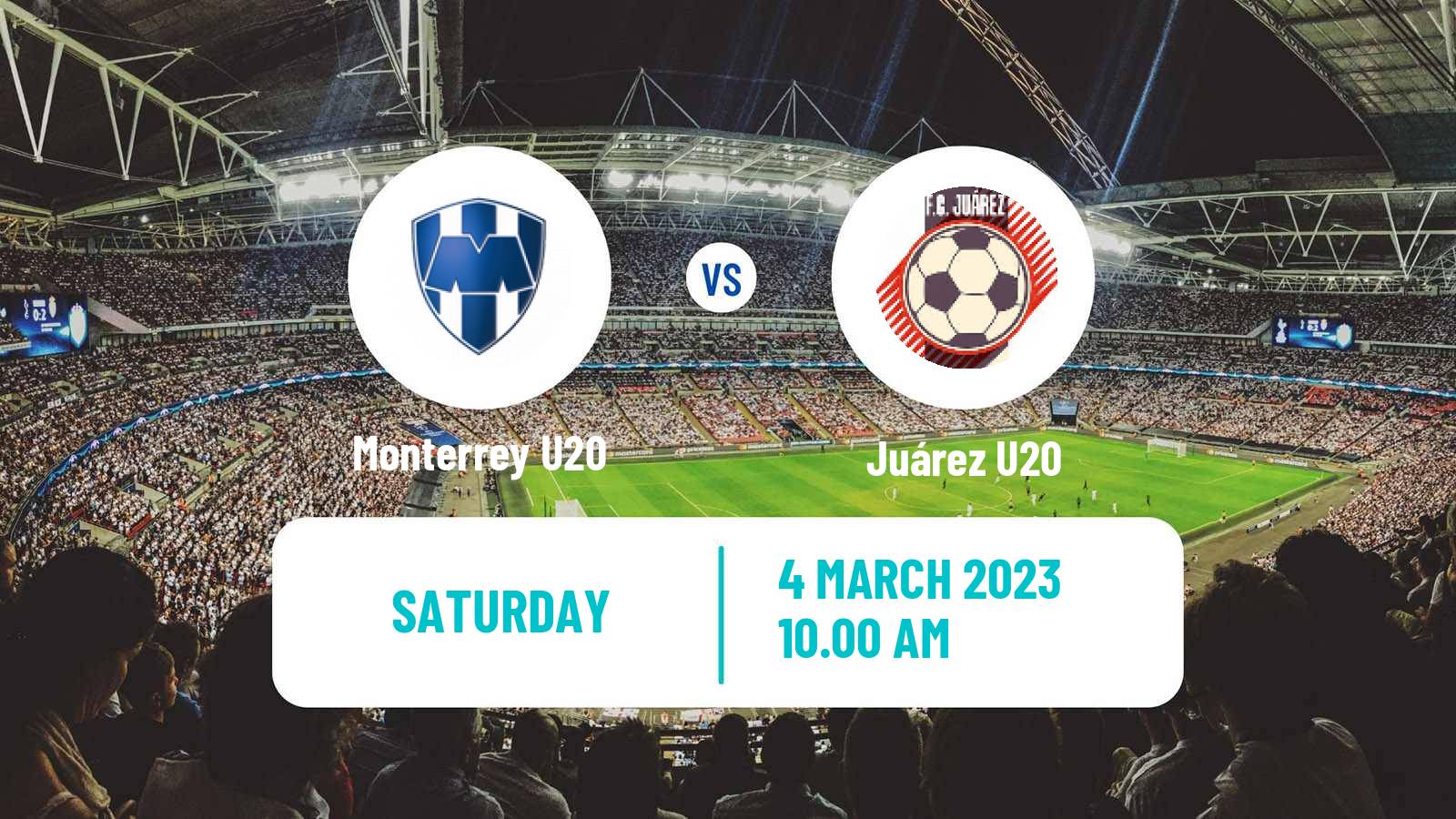 Soccer Mexican Liga MX U20 Monterrey U20 - Juárez U20