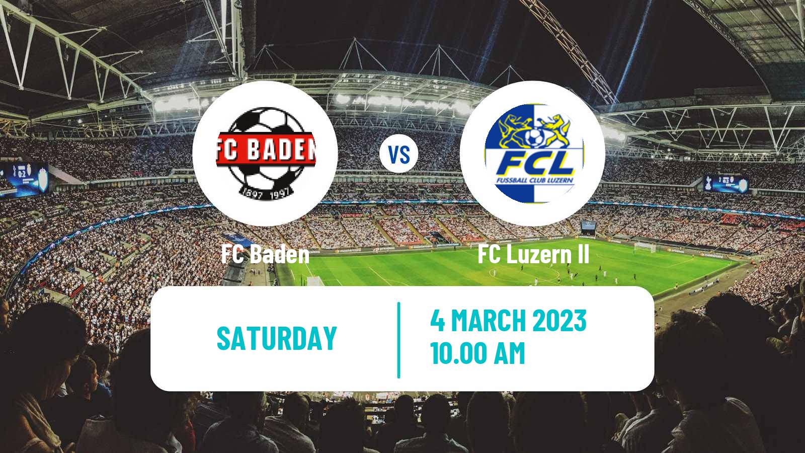Soccer Swiss Promotion League Baden - Luzern II