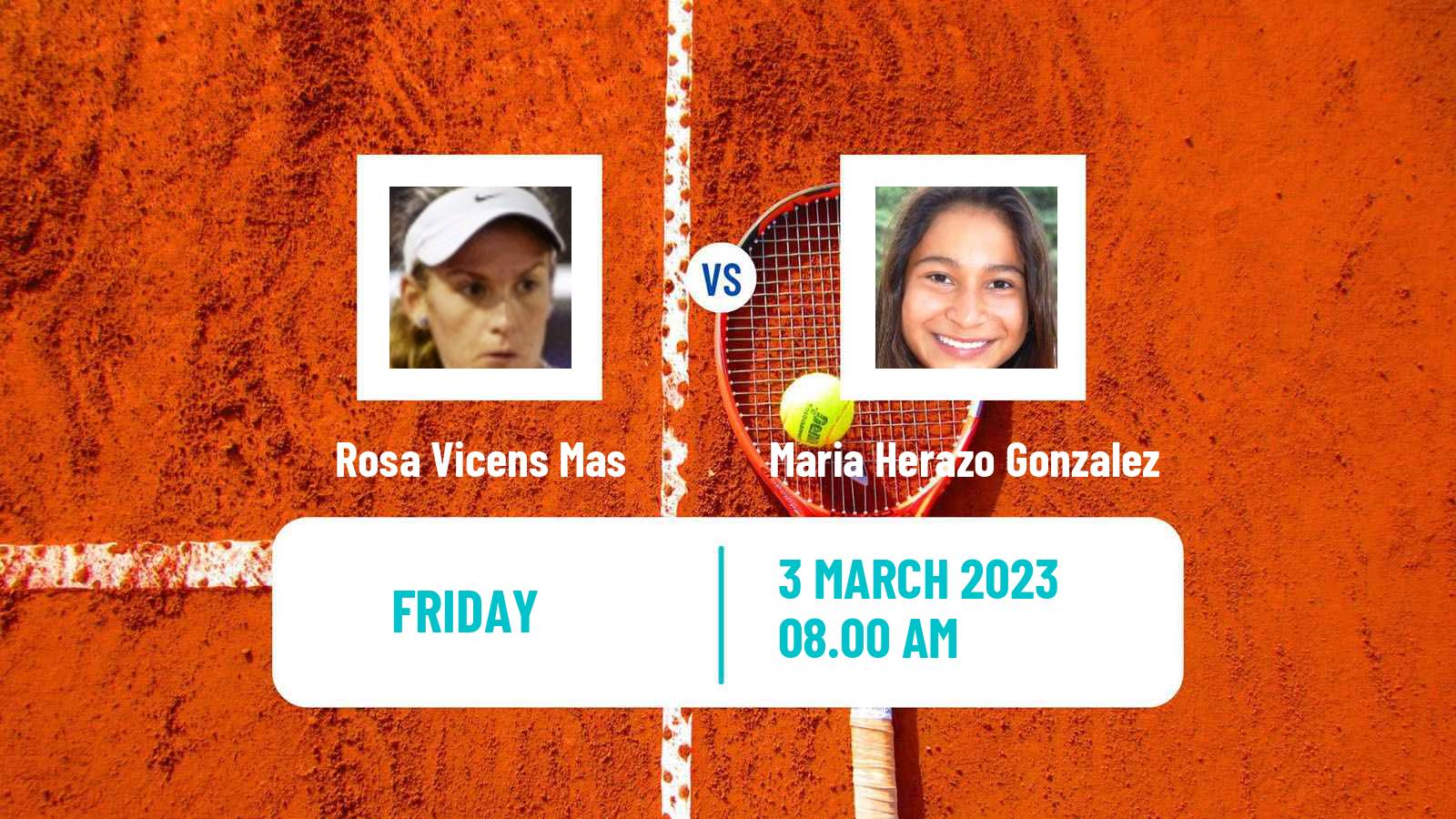 Tennis ITF Tournaments Rosa Vicens Mas - Maria Herazo Gonzalez