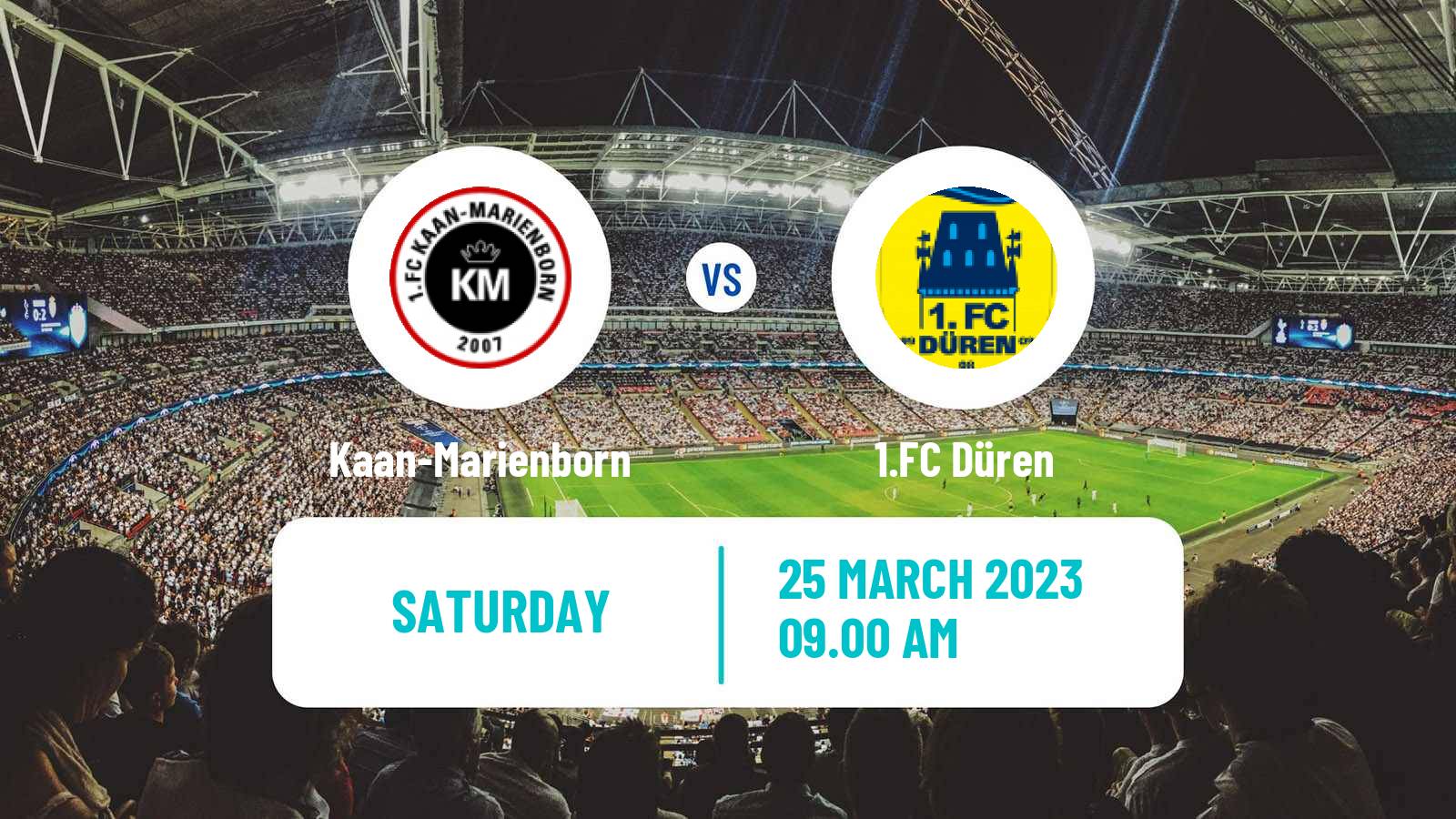 Soccer German Regionalliga West Kaan-Marienborn - Düren