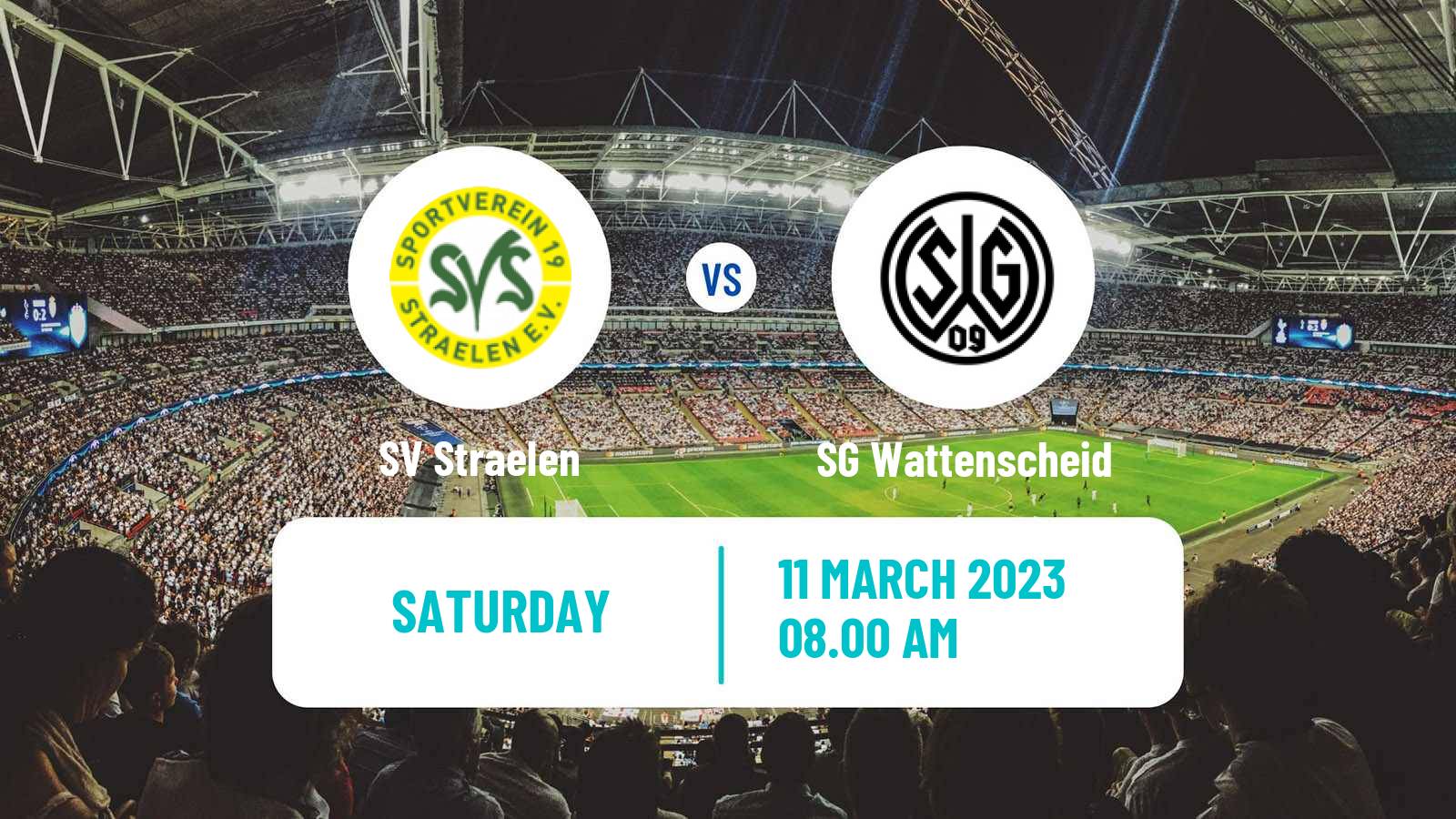 Soccer German Regionalliga West Straelen - SG Wattenscheid