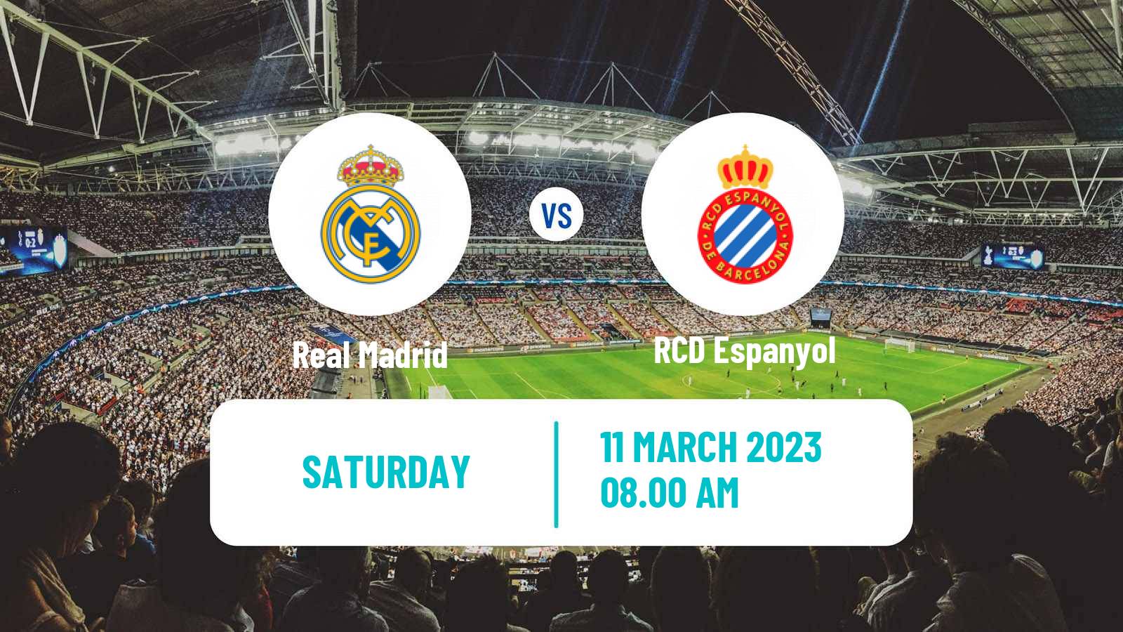 Soccer Spanish LaLiga Real Madrid - Espanyol