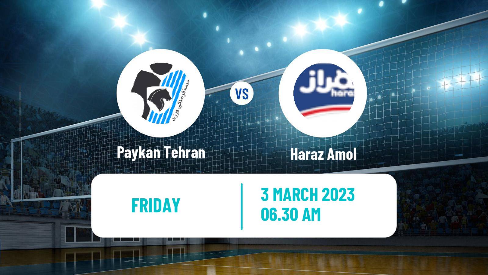 Volleyball Iran Super League Volleyball Paykan Tehran - Haraz Amol