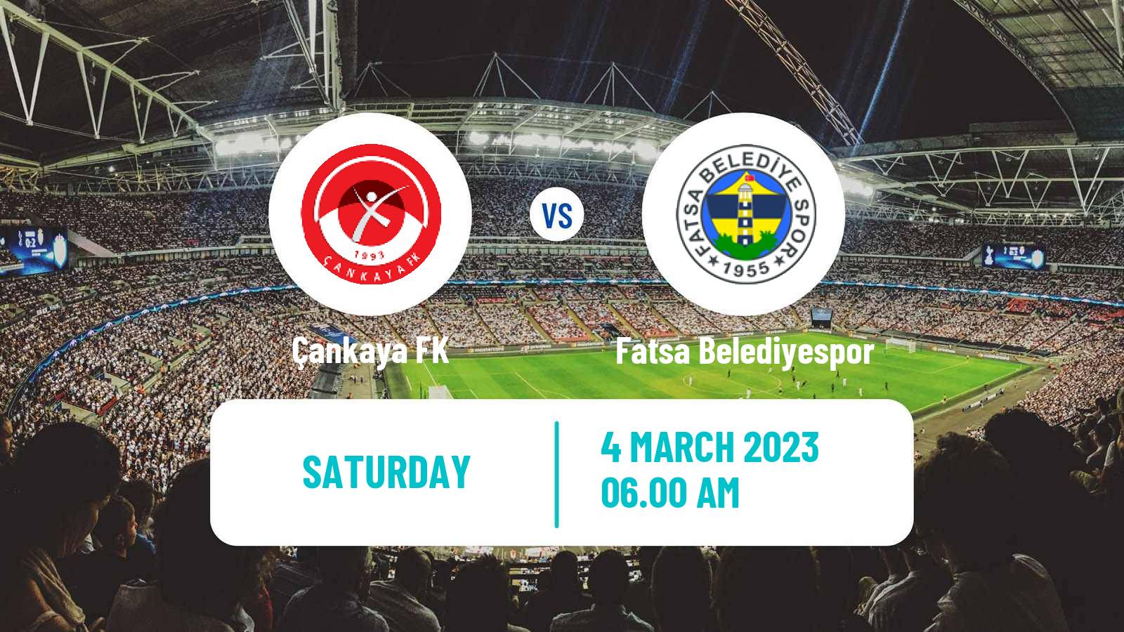 Soccer Turkish 3 Lig Group 3 Çankaya - Fatsa Belediyespor