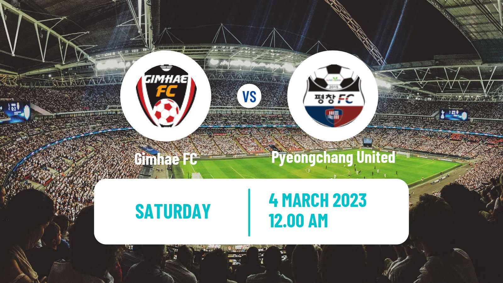 Soccer South Korean Cup Gimhae - Pyeongchang United