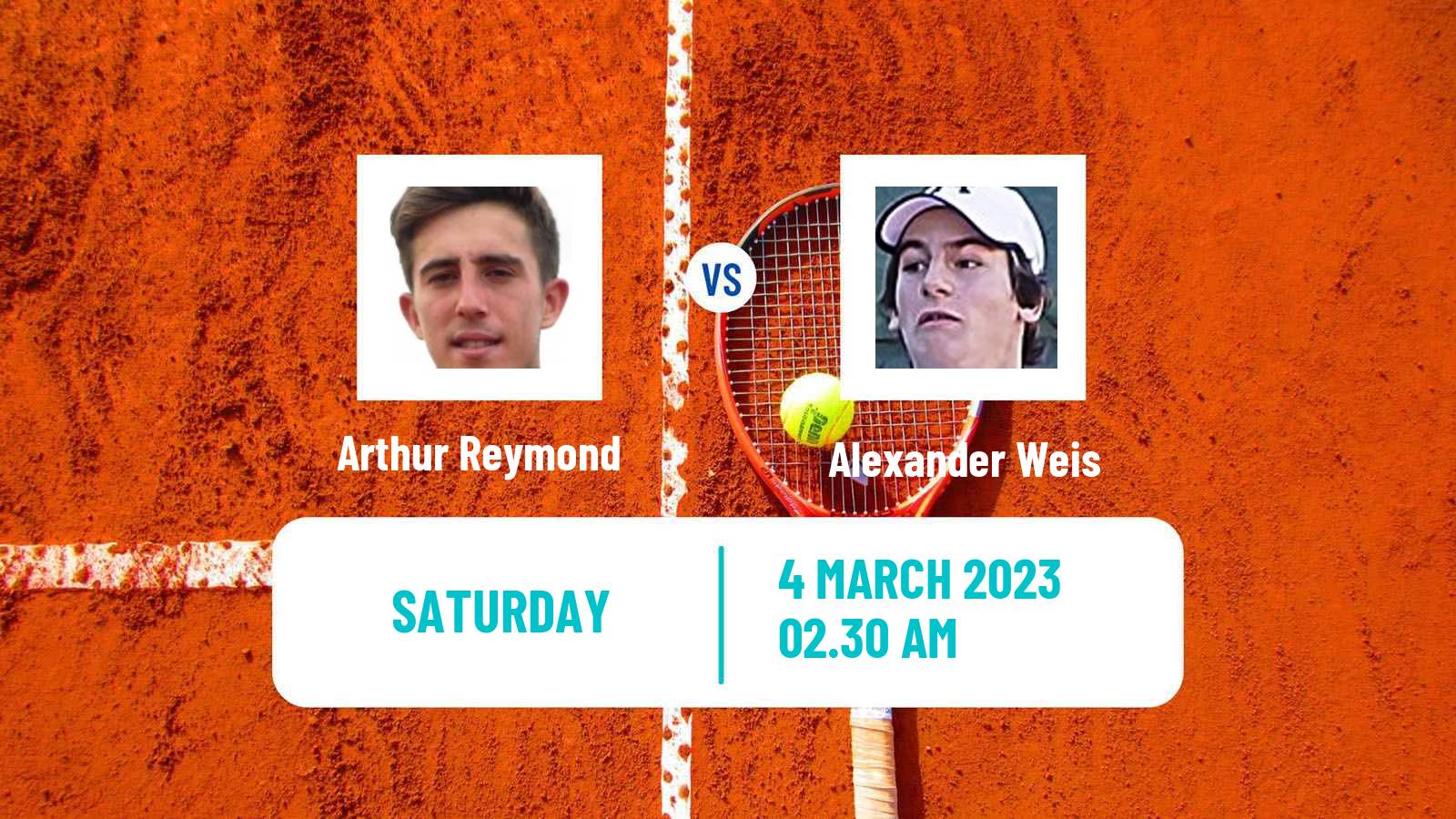 Tennis ITF Tournaments Arthur Reymond - Alexander Weis