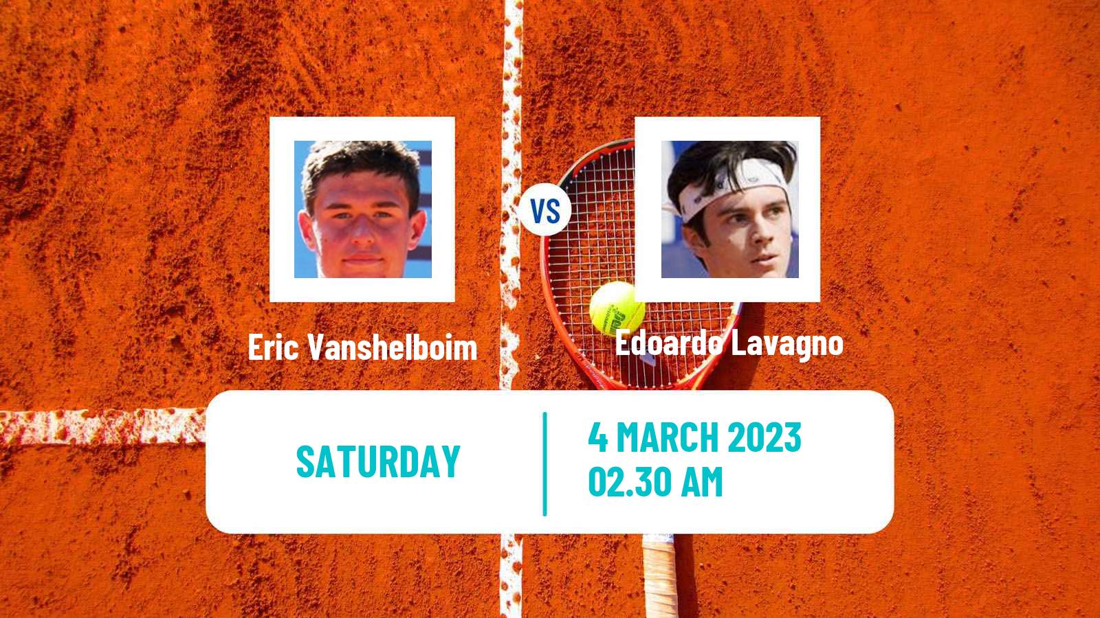 Tennis ITF Tournaments Eric Vanshelboim - Edoardo Lavagno