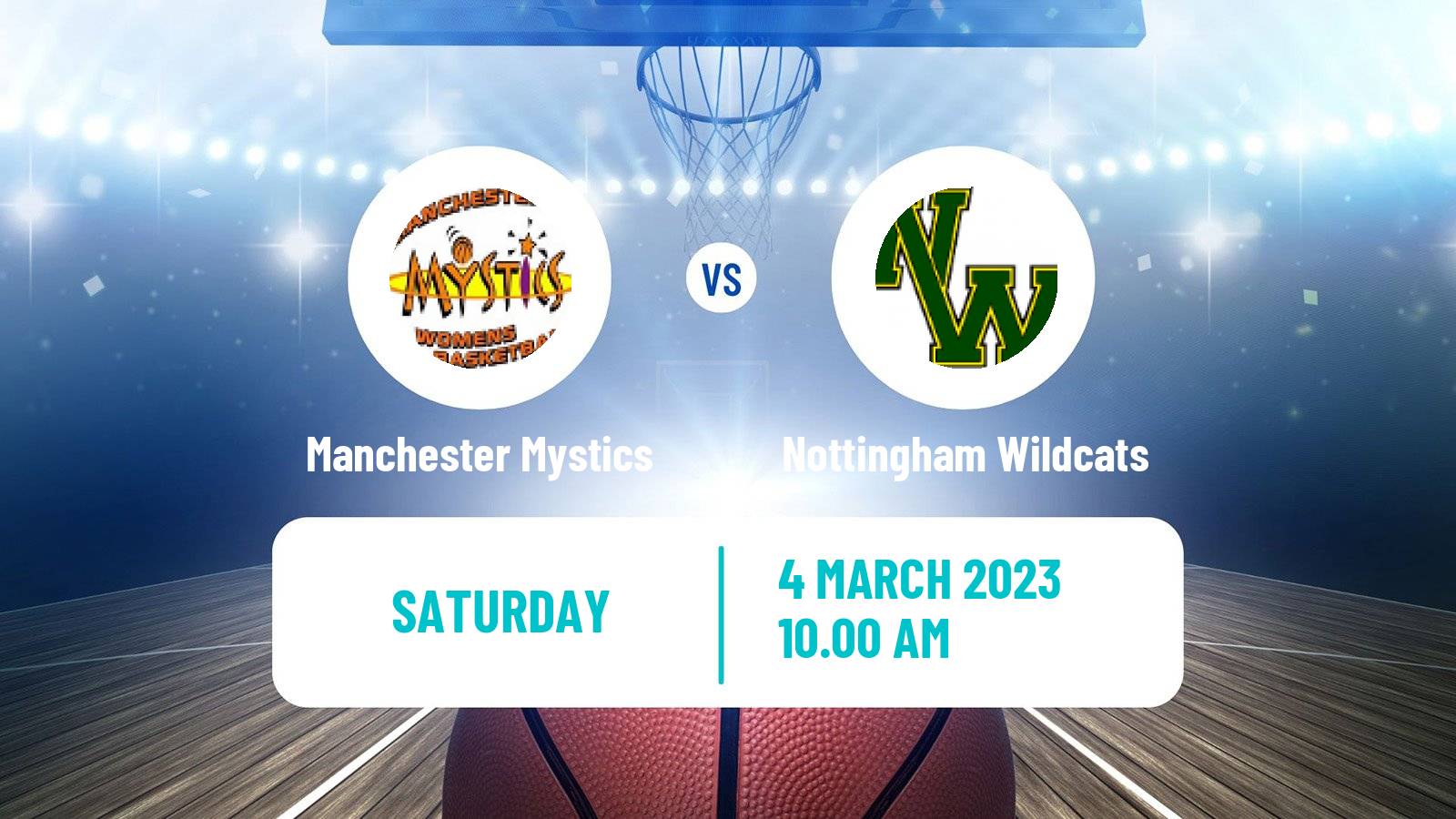 Basketball British WBBL Manchester Mystics - Nottingham Wildcats