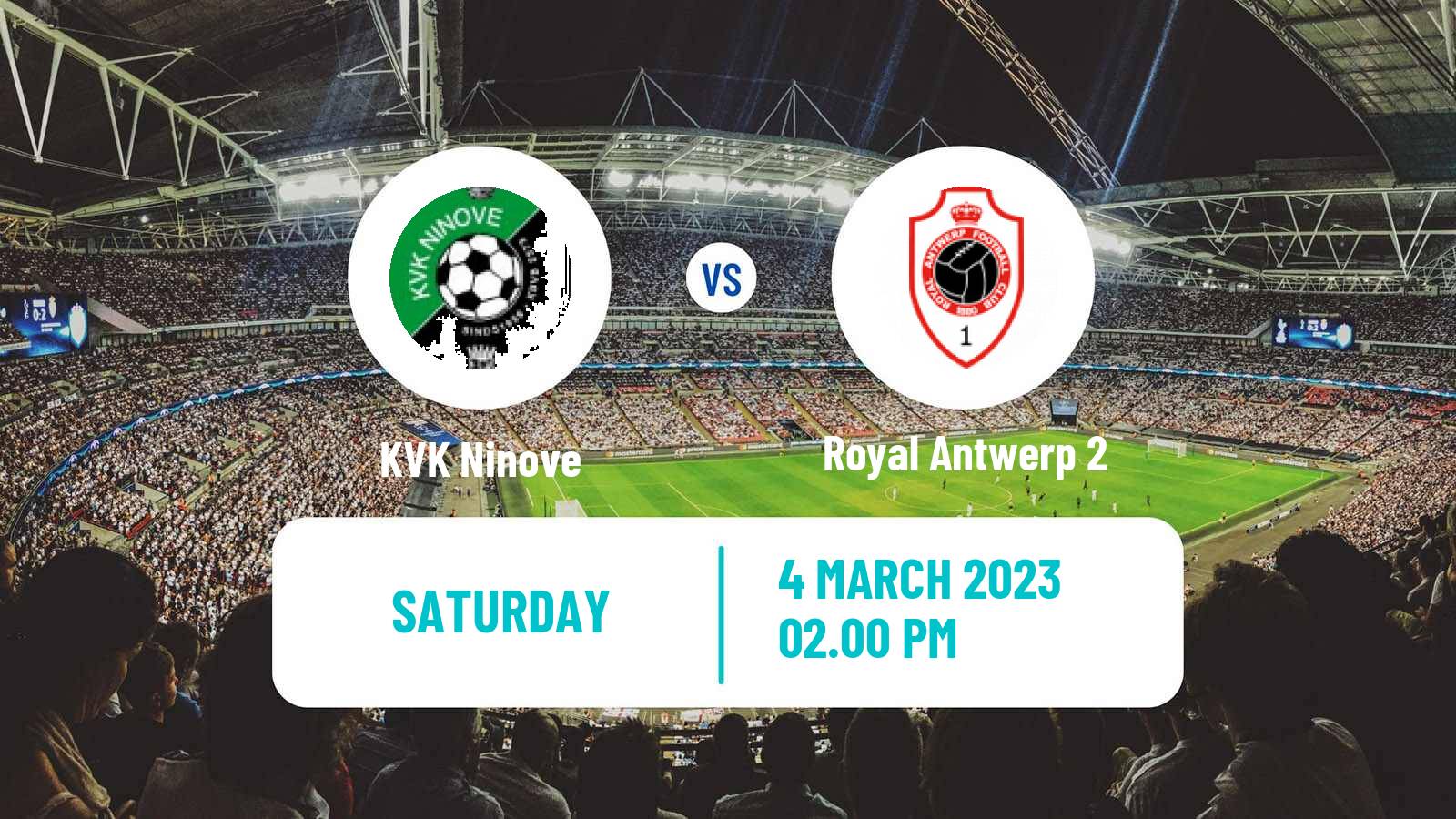 Soccer Belgian National Division 1 Ninove - Royal Antwerp 2