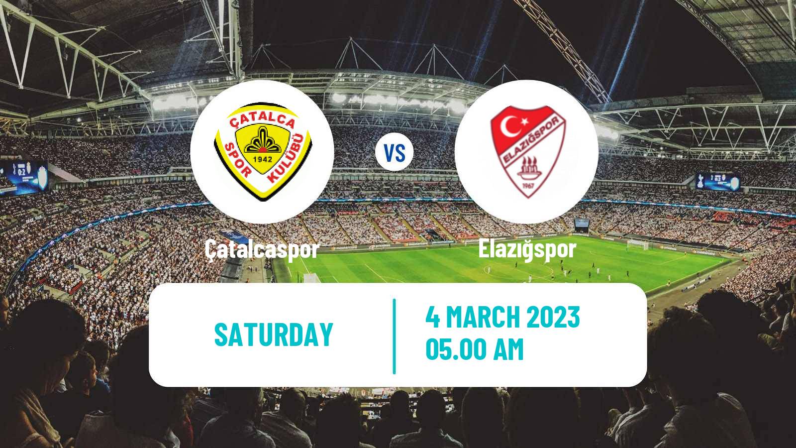 Soccer Turkish 3 Lig Group 1 Çatalcaspor - Elazığspor