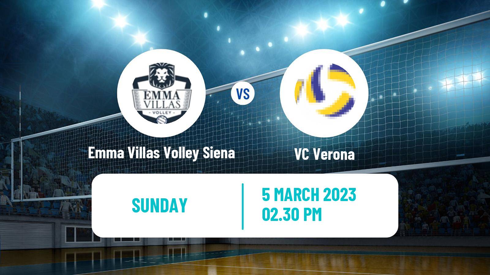 Volleyball Italian SuperLega Volleyball Emma Villas Volley Siena - Verona