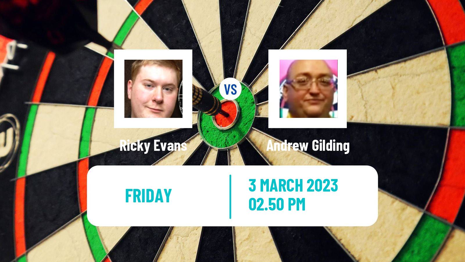 Darts Darts Ricky Evans - Andrew Gilding