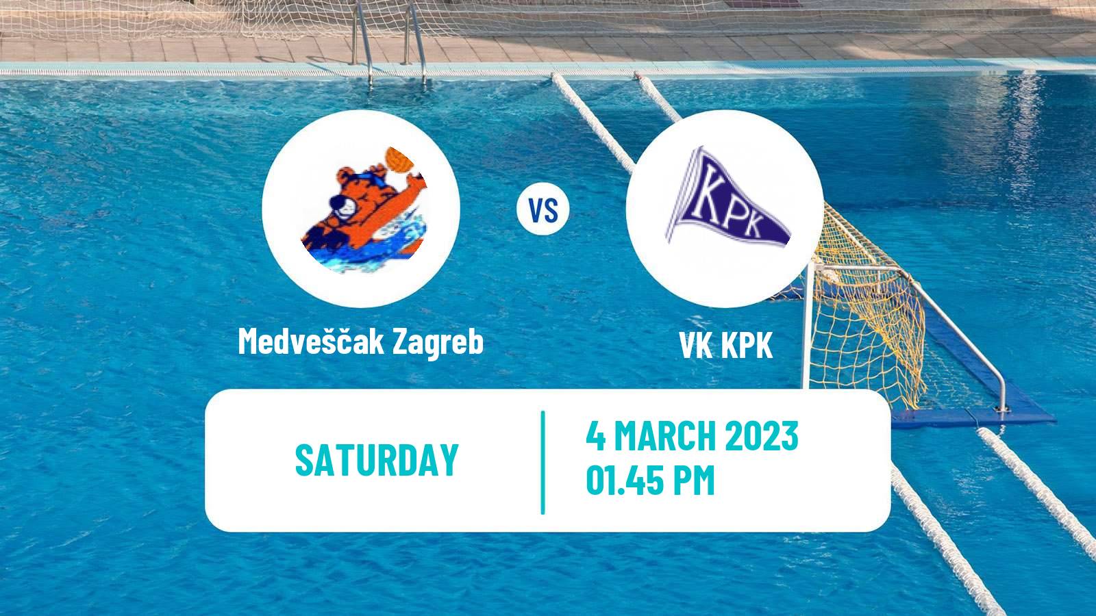 Water polo Croatian Water Polo Prva Liga Medveščak Zagreb - VK KPK