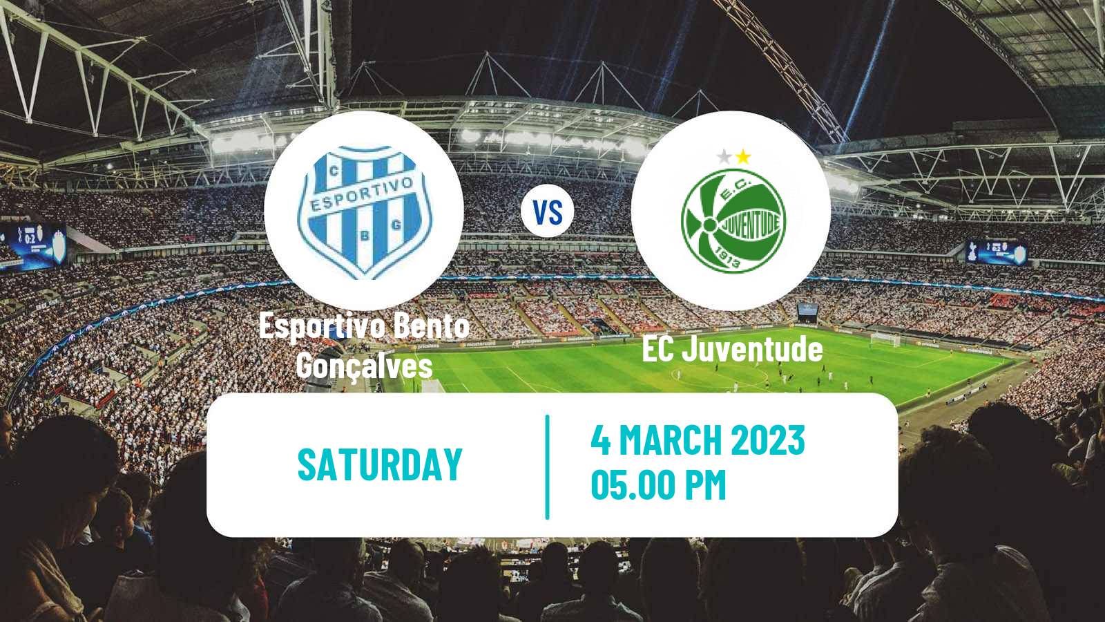 Soccer Brazilian Campeonato Gaucho Esportivo Bento Gonçalves - Juventude