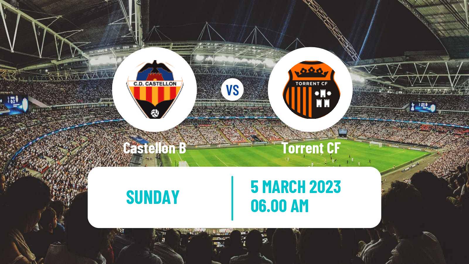 Soccer Spanish Tercera RFEF - Group 6 Castellon B - Torrent