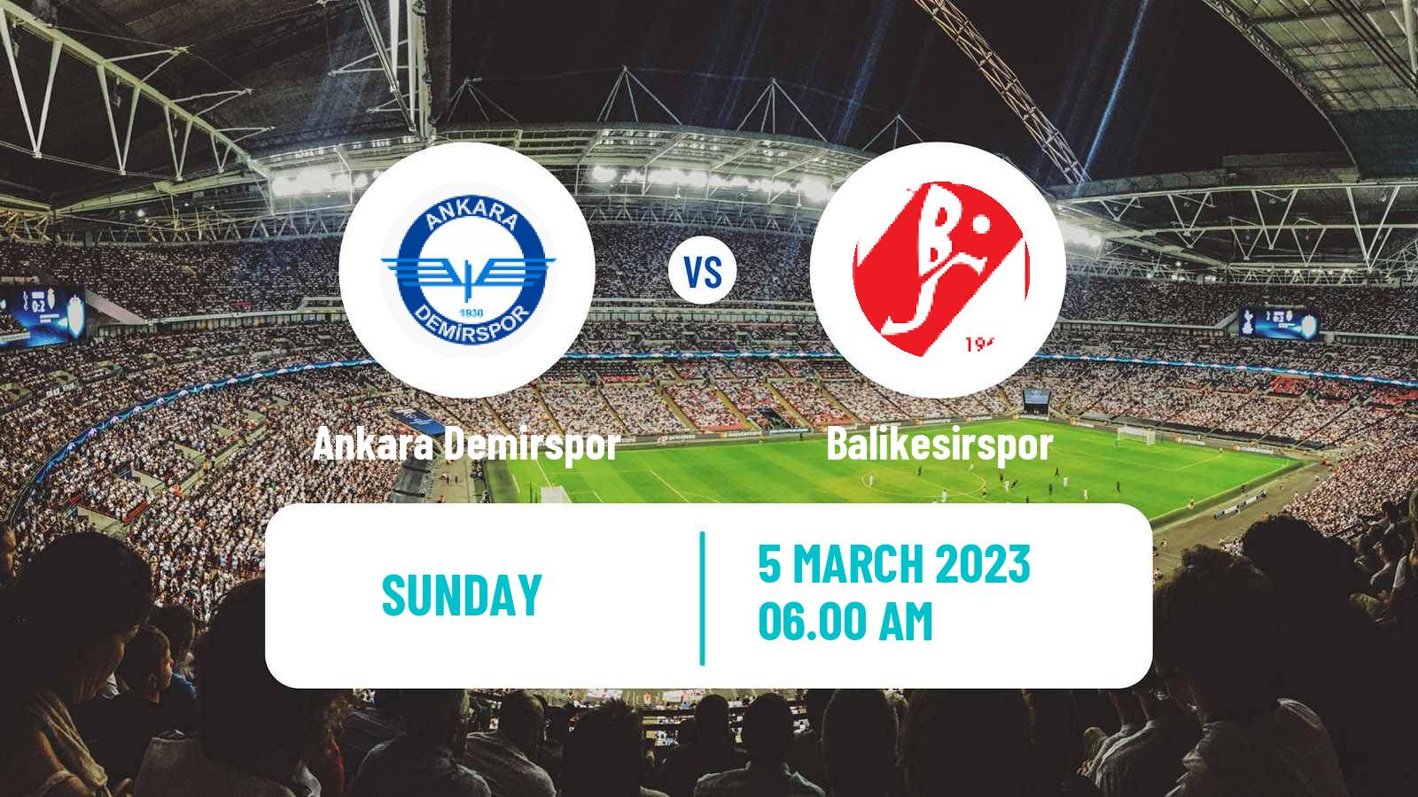 Soccer Turkish Second League Red Group Ankara Demirspor - Balikesirspor