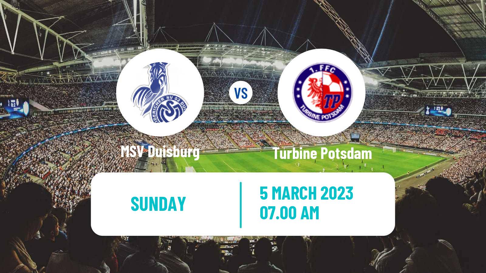 Soccer German Bundesliga Women MSV Duisburg - Turbine Potsdam