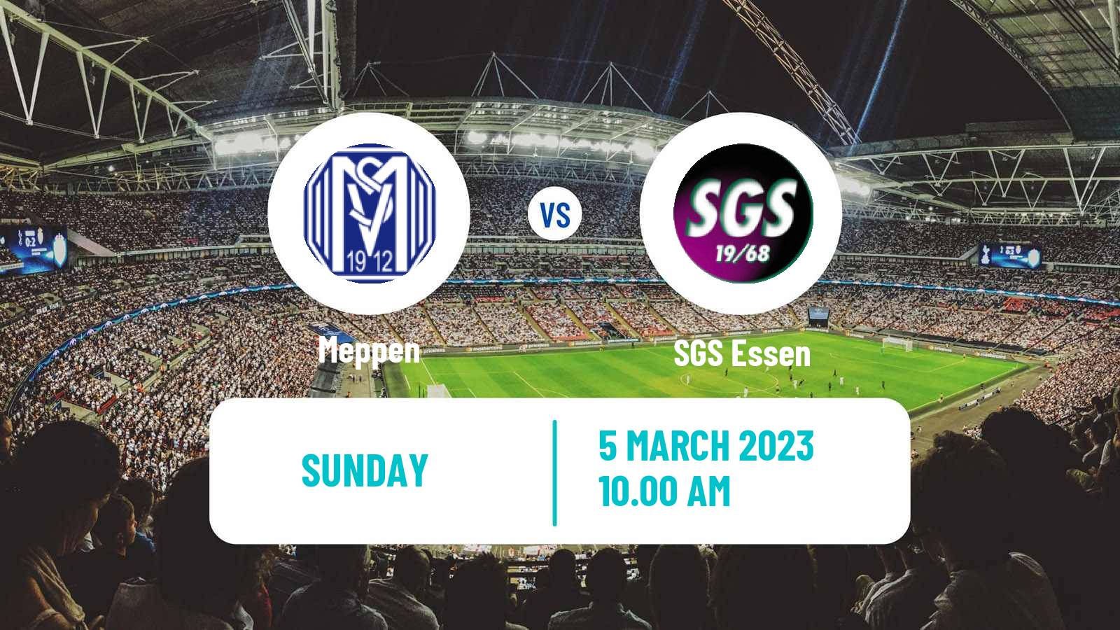 Soccer German Bundesliga Women Meppen - SGS Essen