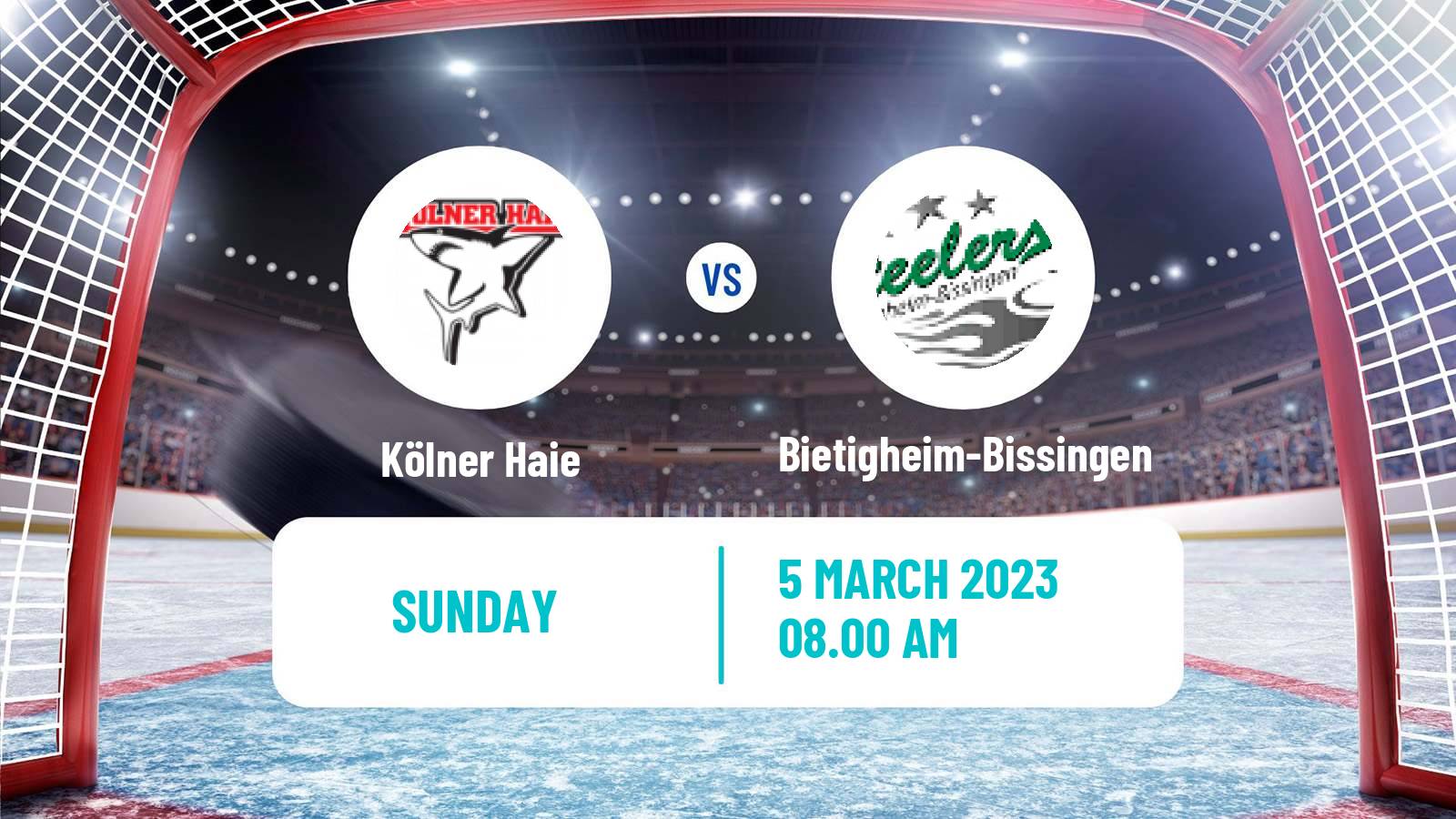 Hockey German Ice Hockey League Kölner Haie - Bietigheim-Bissingen