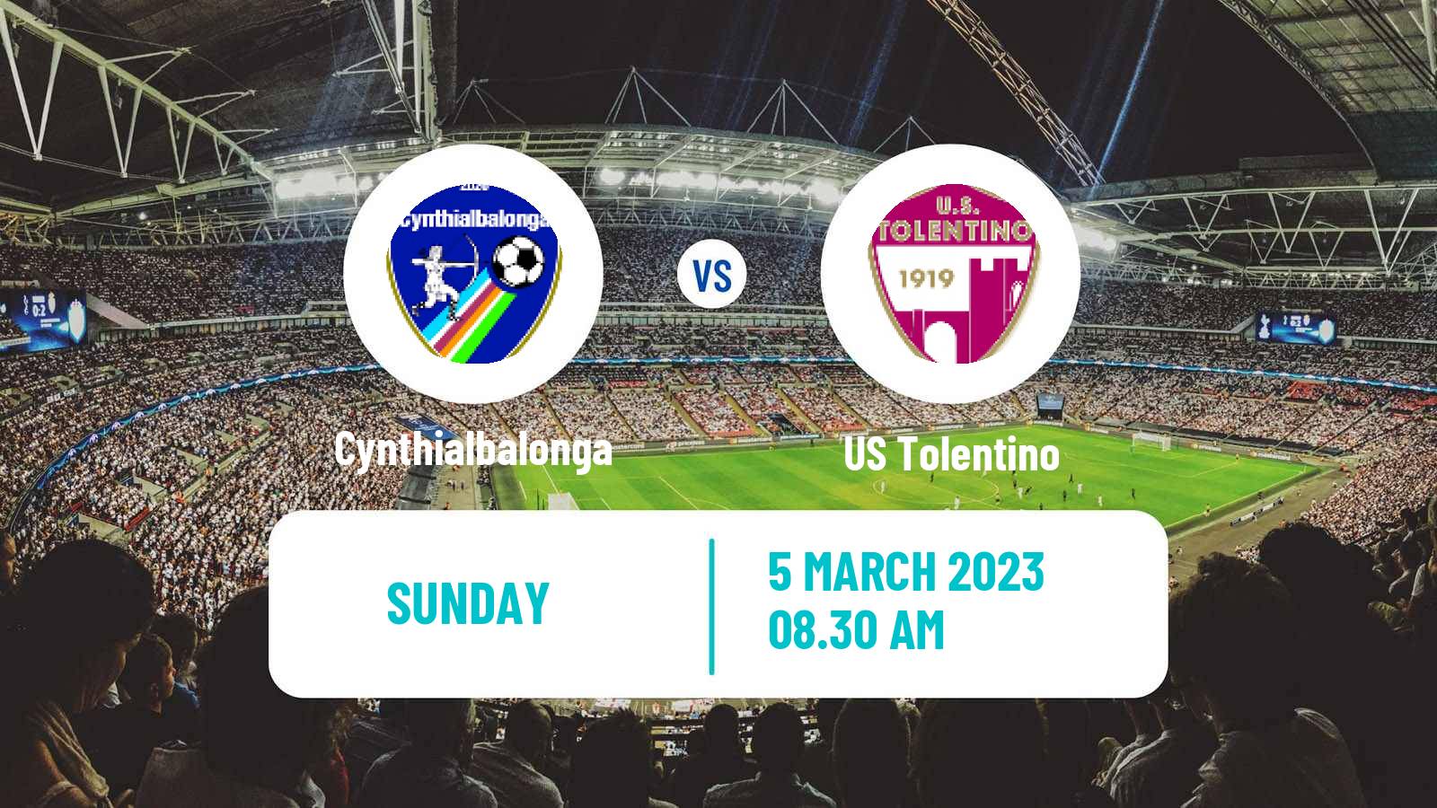 Soccer Italian Serie D - Group F Cynthialbalonga - Tolentino