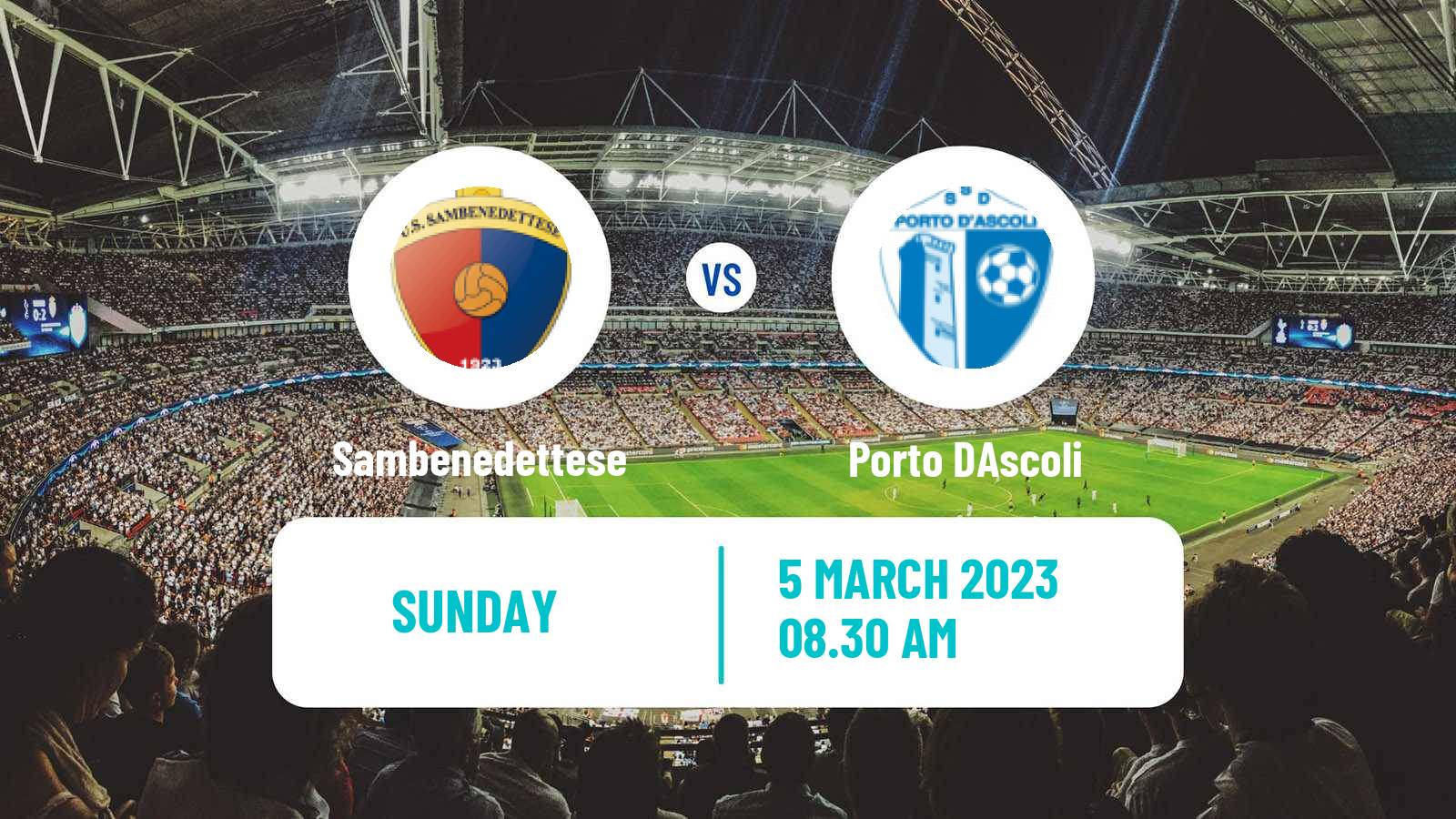 Soccer Italian Serie D - Group F Sambenedettese - Porto D'Ascoli