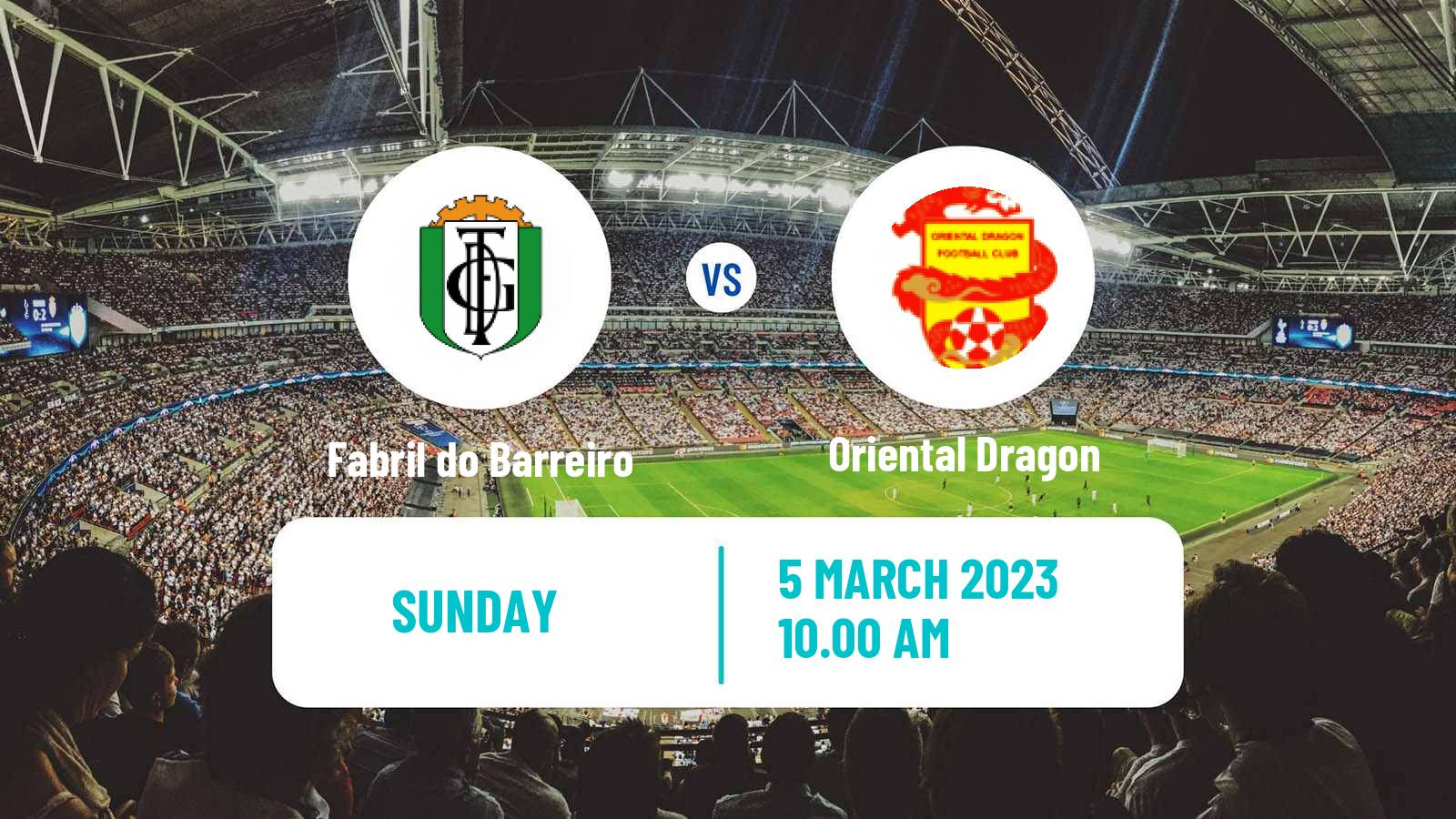 Soccer Campeonato de Portugal Fabril do Barreiro - Oriental Dragon