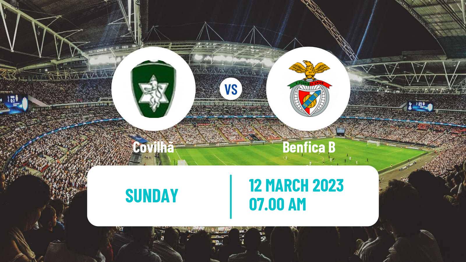 Soccer Portuguese Liga 2 Covilhã - Benfica B