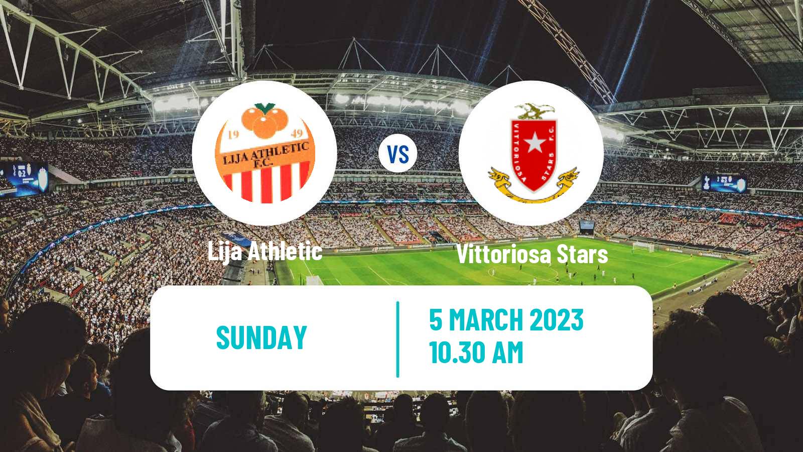 Soccer Maltese Challenge League Lija Athletic - Vittoriosa Stars