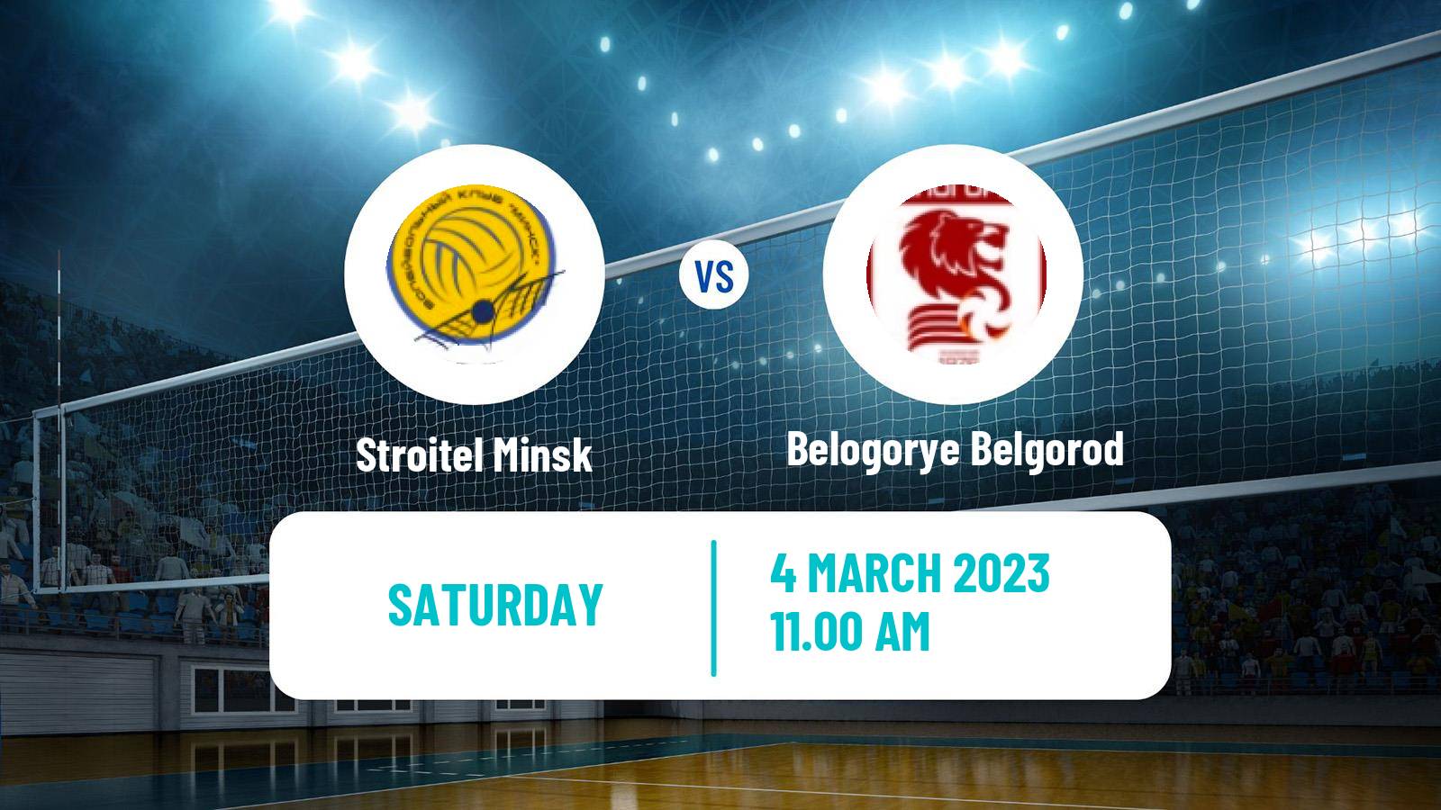 Volleyball Russian Super League Volleyball Stroitel Minsk - Belogorye Belgorod